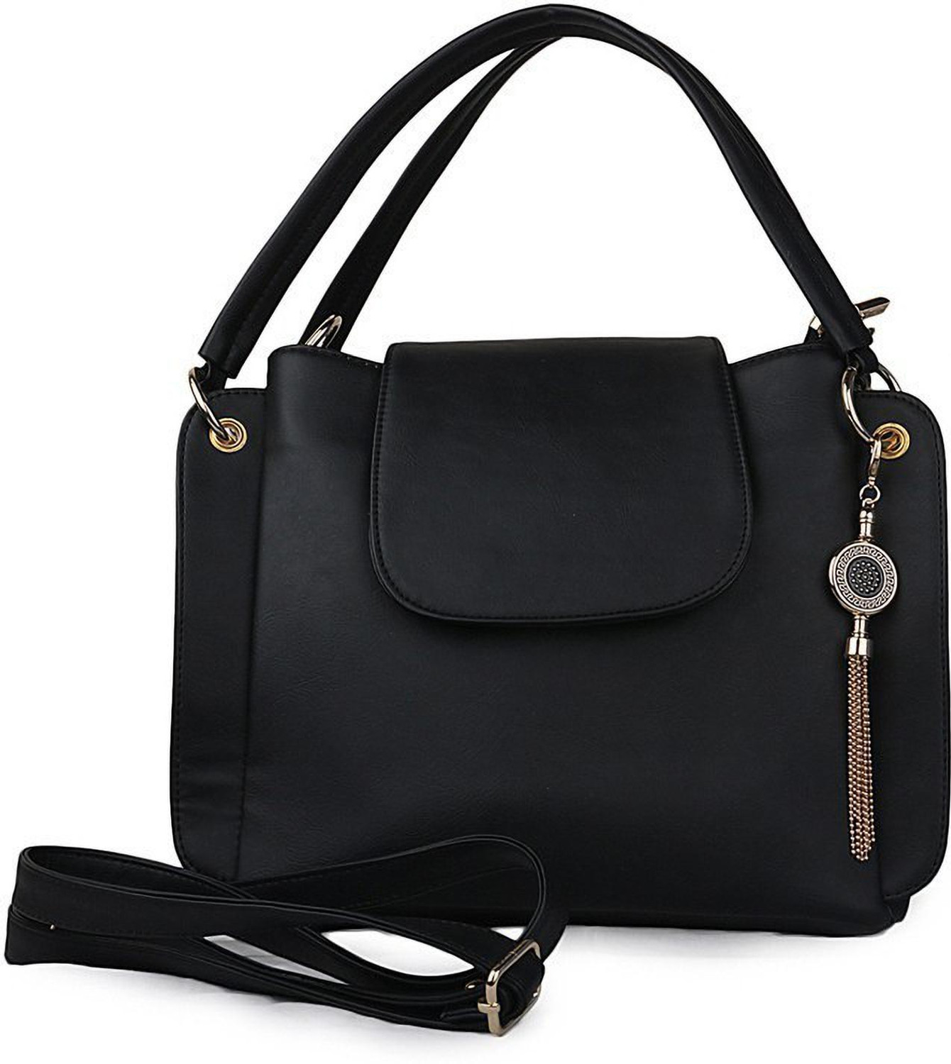 Image of Roseberries Black Sling Bag Rose59754Flap