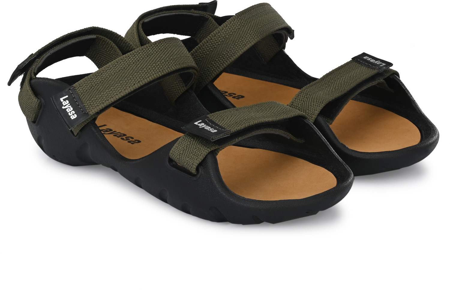 Layasa black sandals discount
