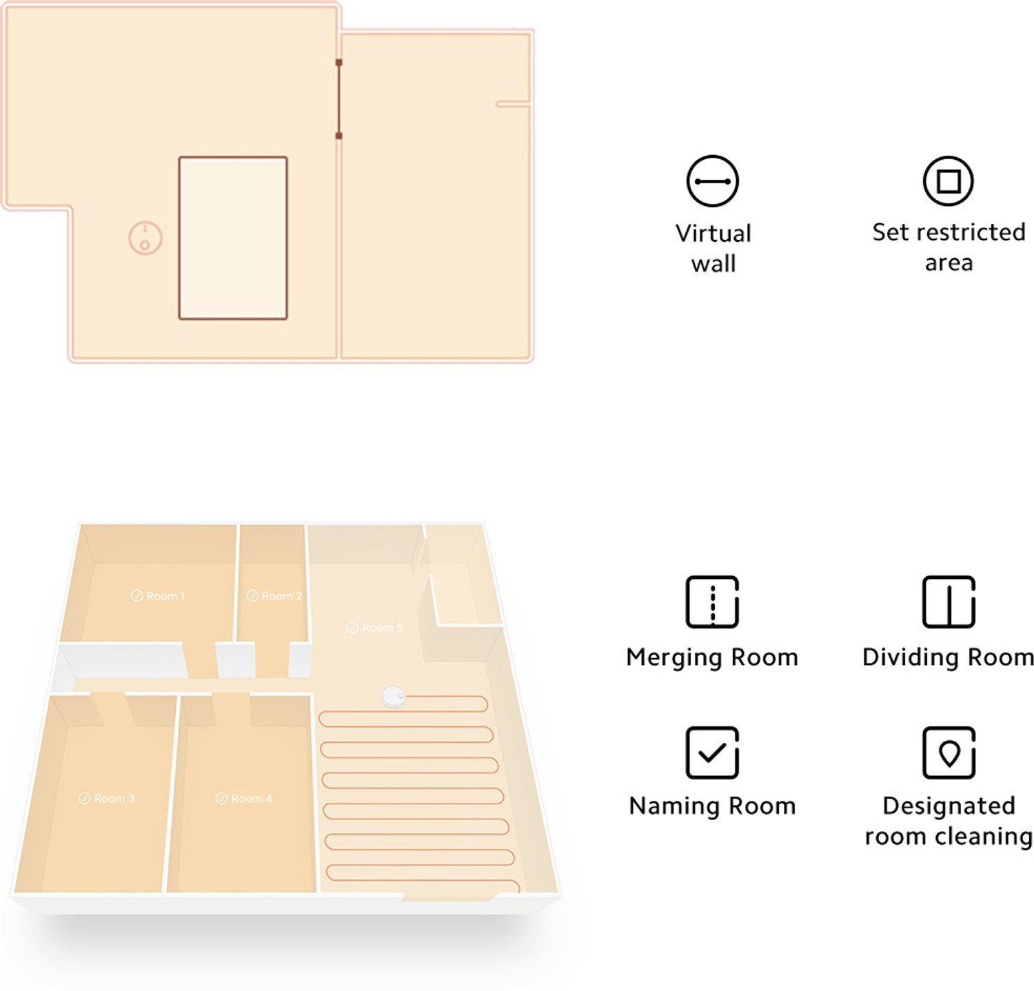 Image of Mi Robot Vacuum-Mop P (STYTJ02YM) Robotic Floor Cleaner with 2 in 1 Mopping and Vacuum (Google Assistant and Alexa)