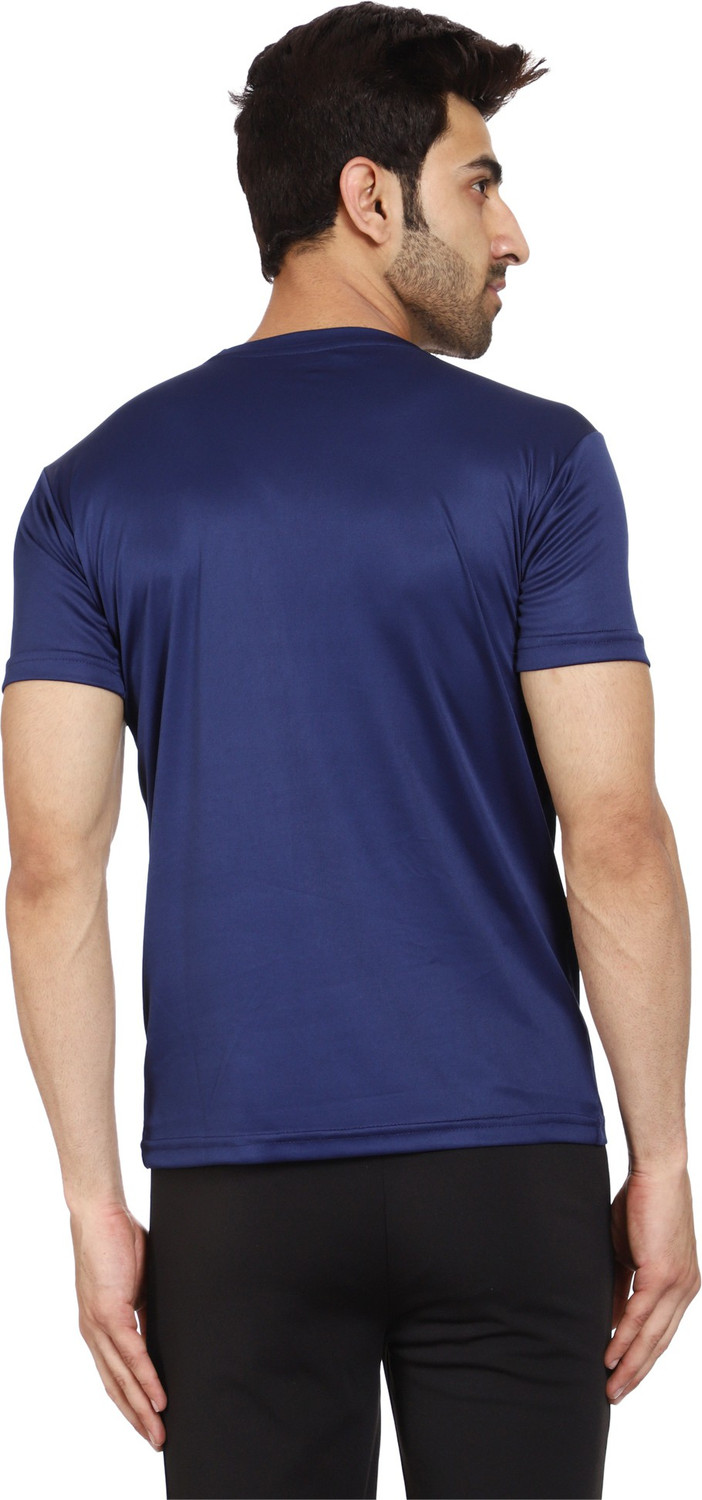 Image of Rodya Solid Men Round Neck Multicolor T-Shirt