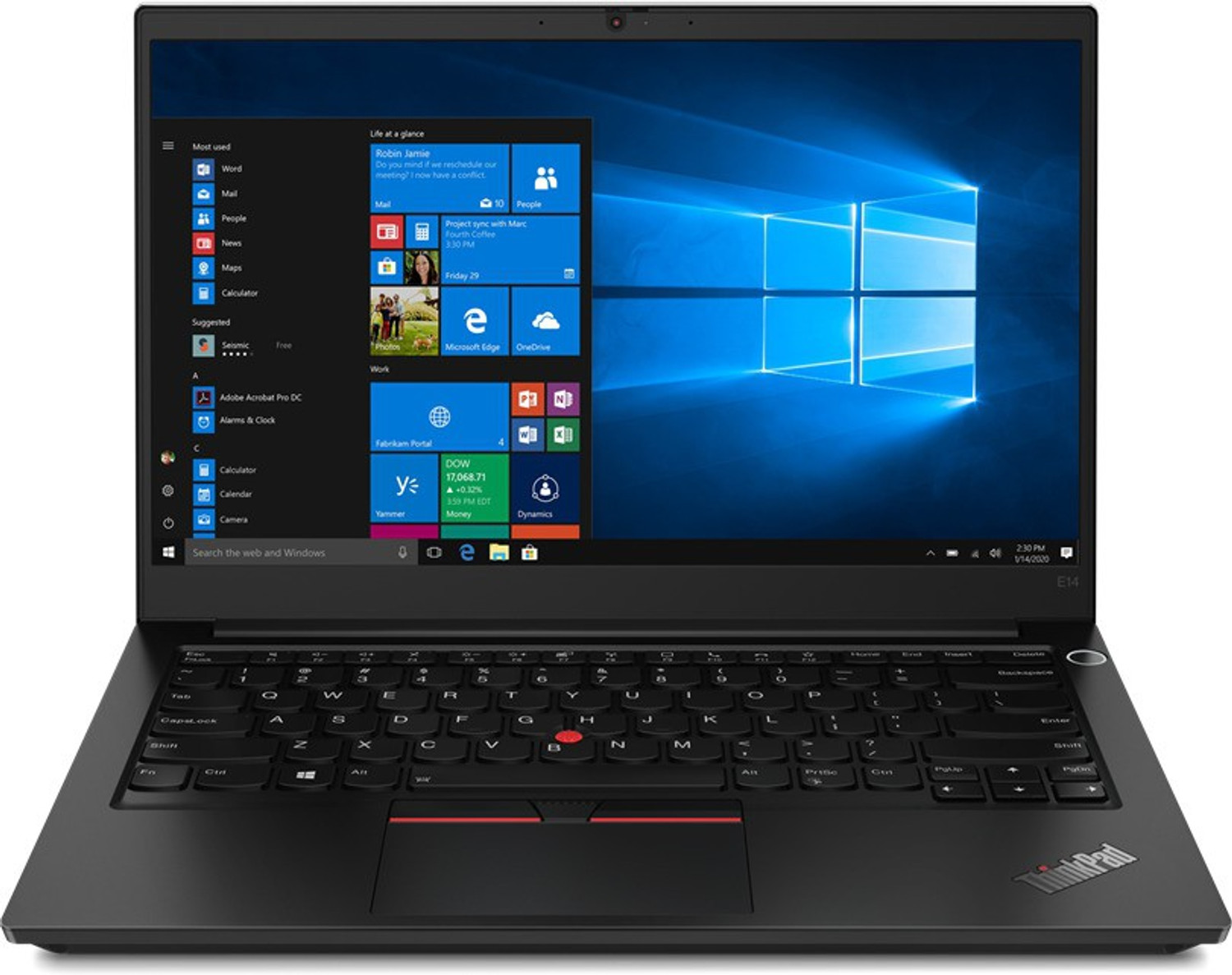 Image of Lenovo ThinkPad E14 Gen2 AMD Ryzen 5 Hexa Core 5th Gen 4650U - (8 GB /256 GB SSD /Windows 10 Home) E14 Laptop