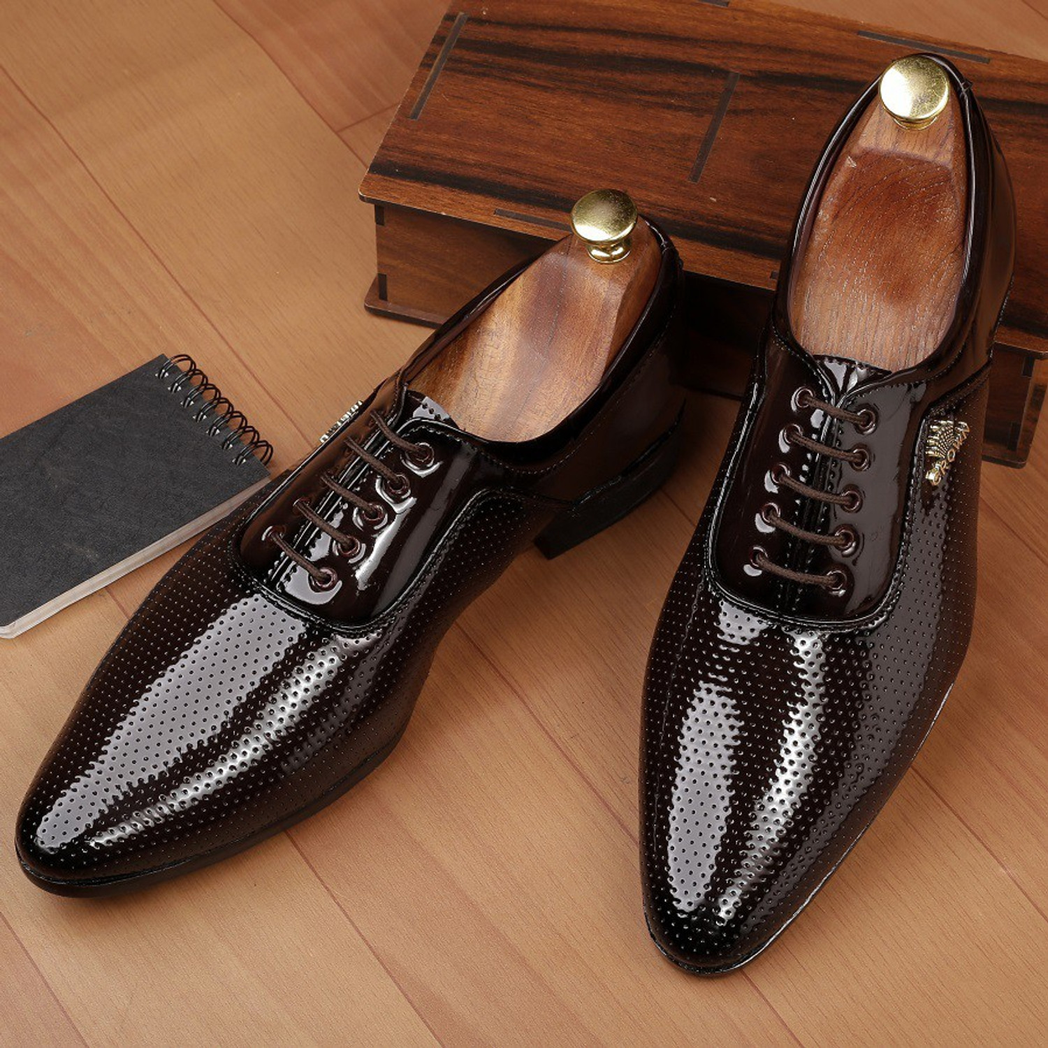 Englewood Cherry Brown Shoes Lace up Derby For Men Brown Price