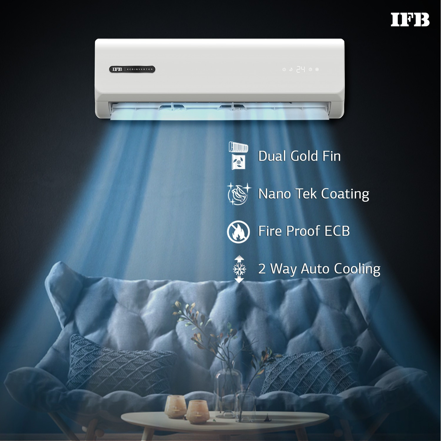 Image of IFB 2022 Model 2 Ton 3 Star Split Inverter AC