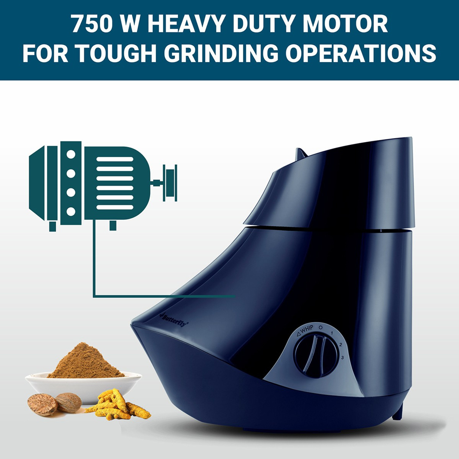 Image of Butterfly Plus 750 W Juicer Mixer Grinder