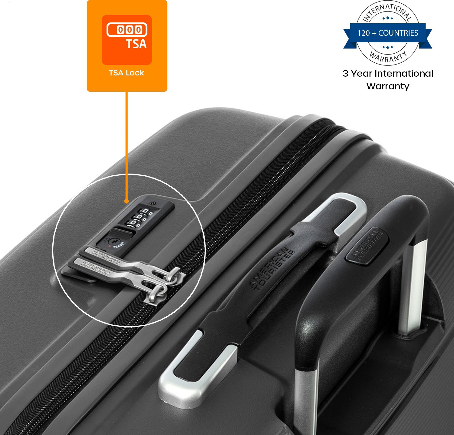 Image of AMERICAN TOURISTER Linex Spinner 77 /28 TSA-Black Check-in Suitcase 4 Wheels - 30 Inch