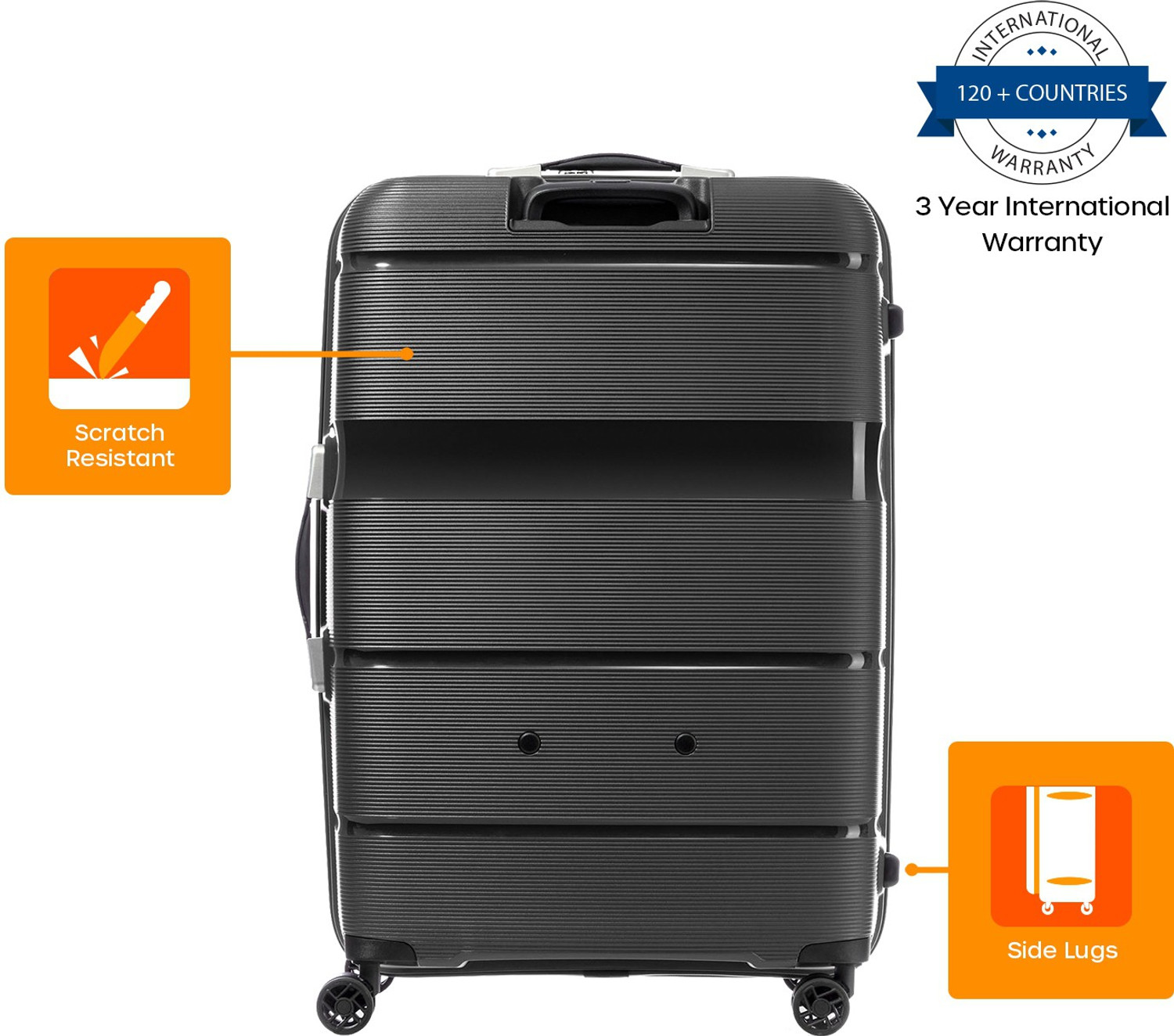 Image of AMERICAN TOURISTER Linex Spinner 77 /28 TSA-Black Check-in Suitcase 4 Wheels - 30 Inch