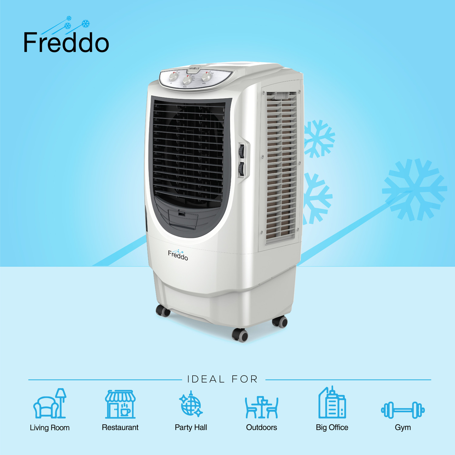 Image of HAVELLS 70 L Desert Air Cooler with 3-side Honeycomb Cooling Pads