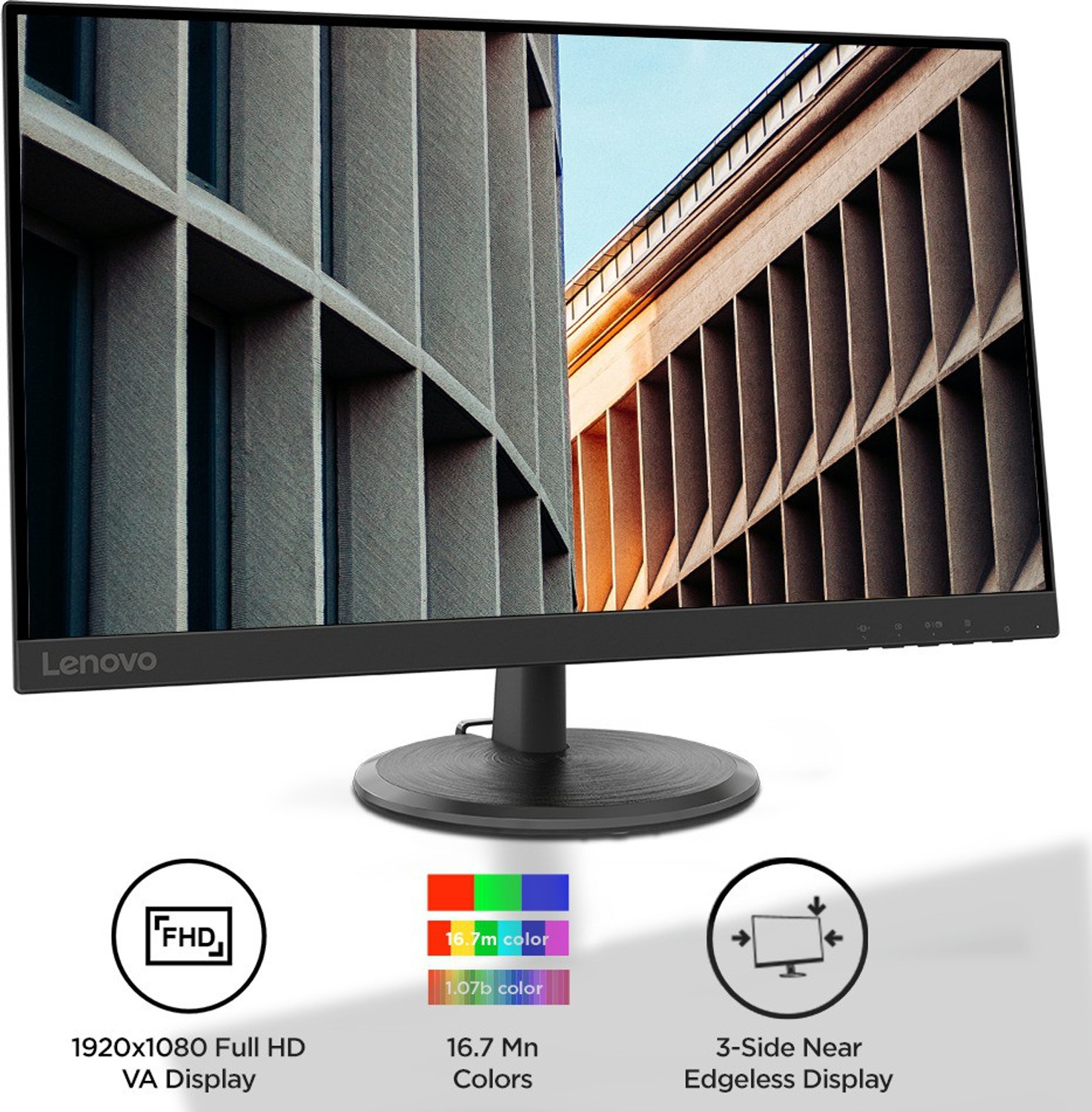 Image of Lenovo 68.58 cm (27 inch) Full HD VA Panel with TUV Eye Care Monitor (D27-40 /D27-30)