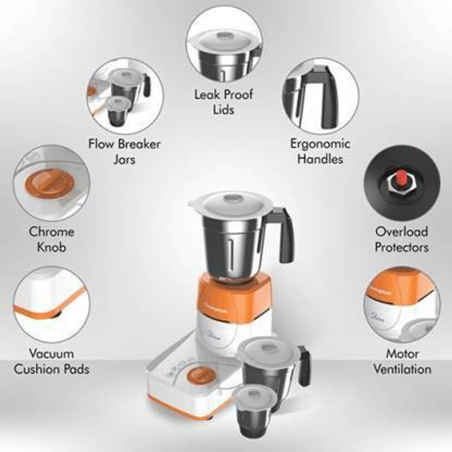 Image of Crompton ACGM-DS51 500 W Mixer Grinder