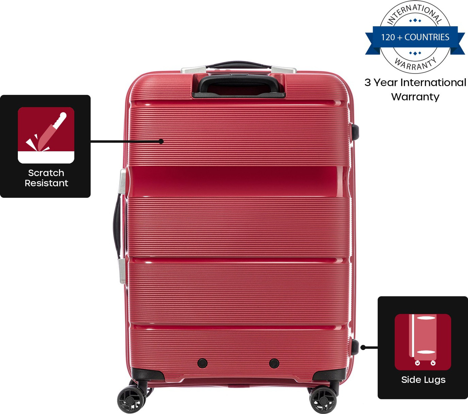 Image of AMERICAN TOURISTER LINEX SPINNER 55 /20 TSA-RED Cabin Suitcase 4 Wheels - 22 Inch