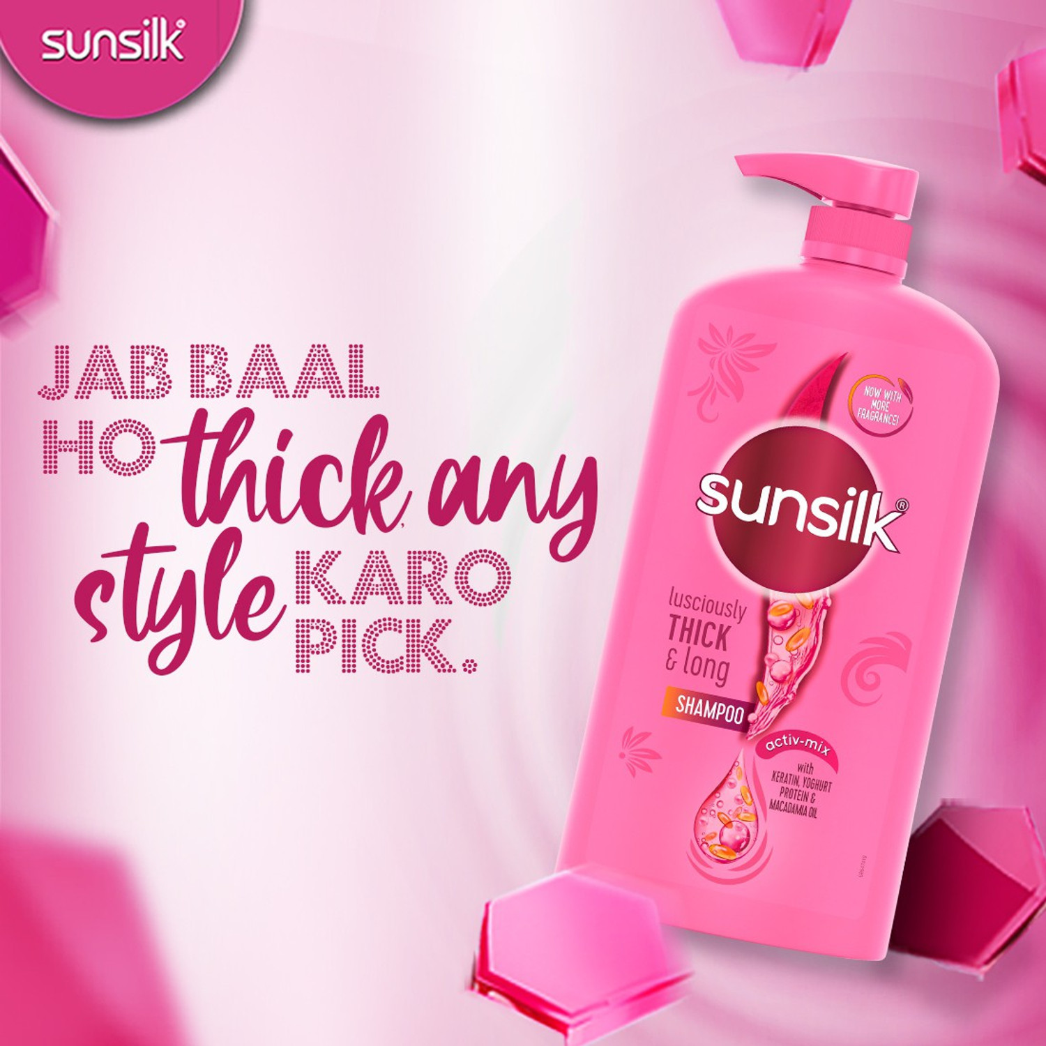 Image of SUNSILK Luscious Thick & Long Shampoo