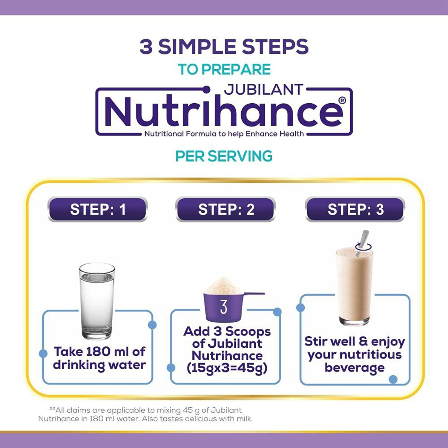 Image of JUBILANT Nutrihance Nutritional Formula help Enhance Health,400gm x Pack of 6 Nutrition Drink