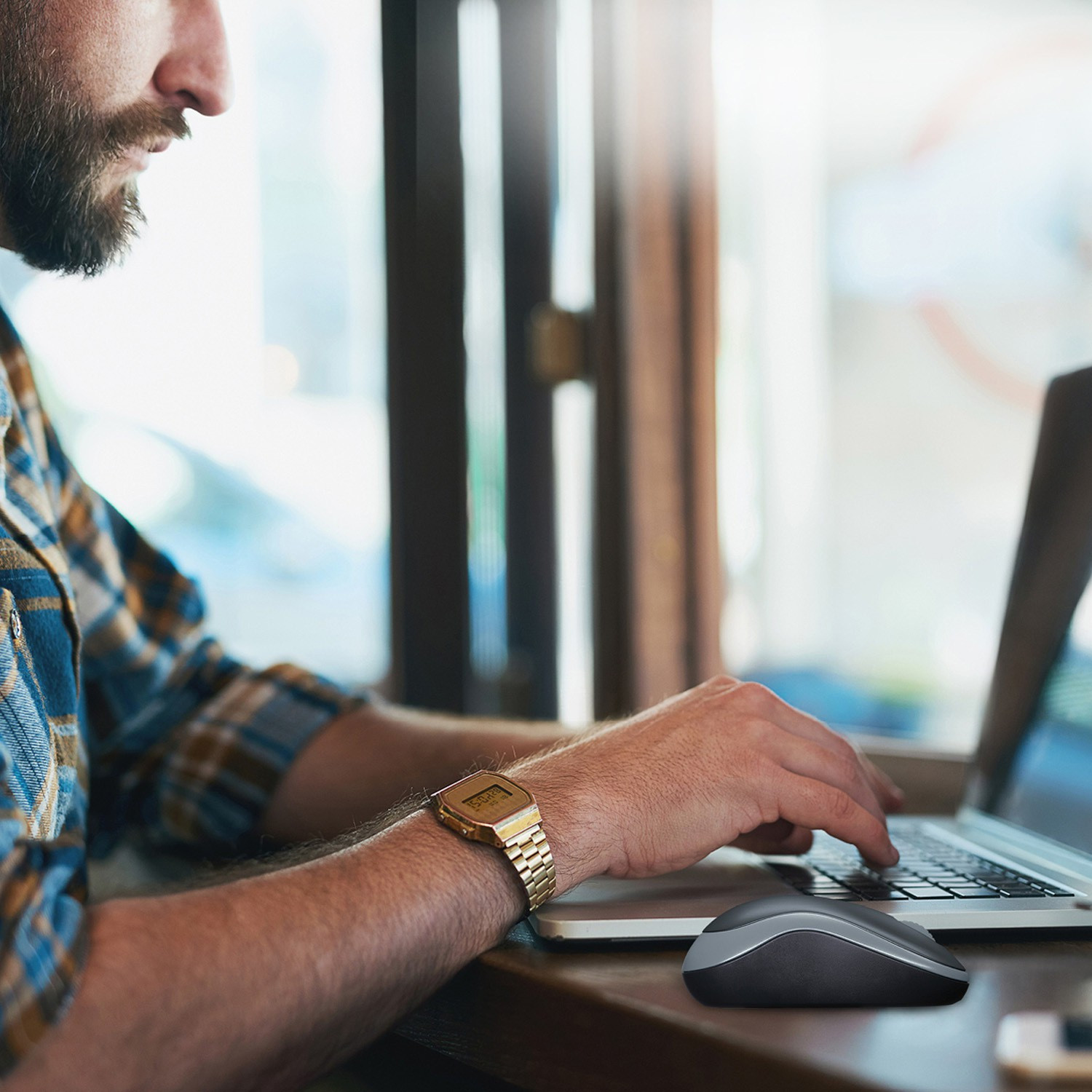 Image of Logitech B175 Ambidextrous Optical Mouse Optical Tracking, 12-Months Battery Life, Ambidextrous