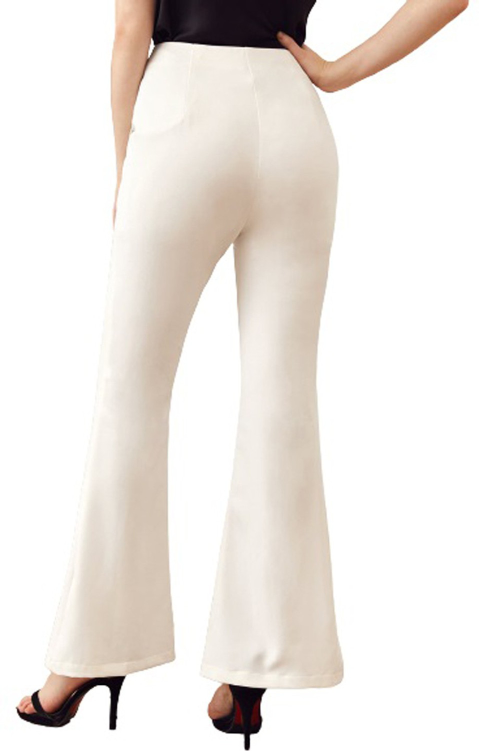 Image of KOTTY Regular Fit Women White Trousers