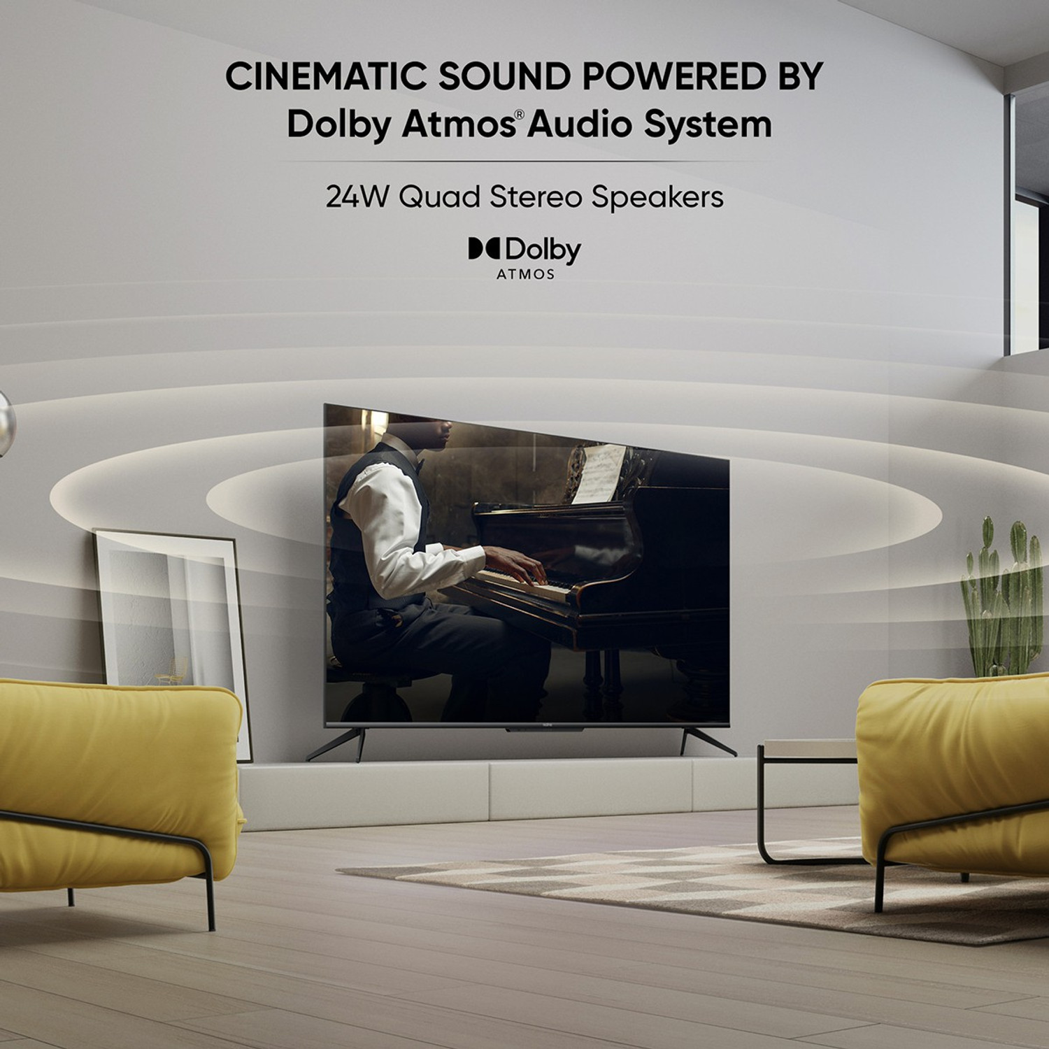 Image of realme 108 cm (43 inch) Ultra HD (4K) LED Smart Android TV with Handsfree Voice Search and Dolby Vision & Atmos (RMV2004)