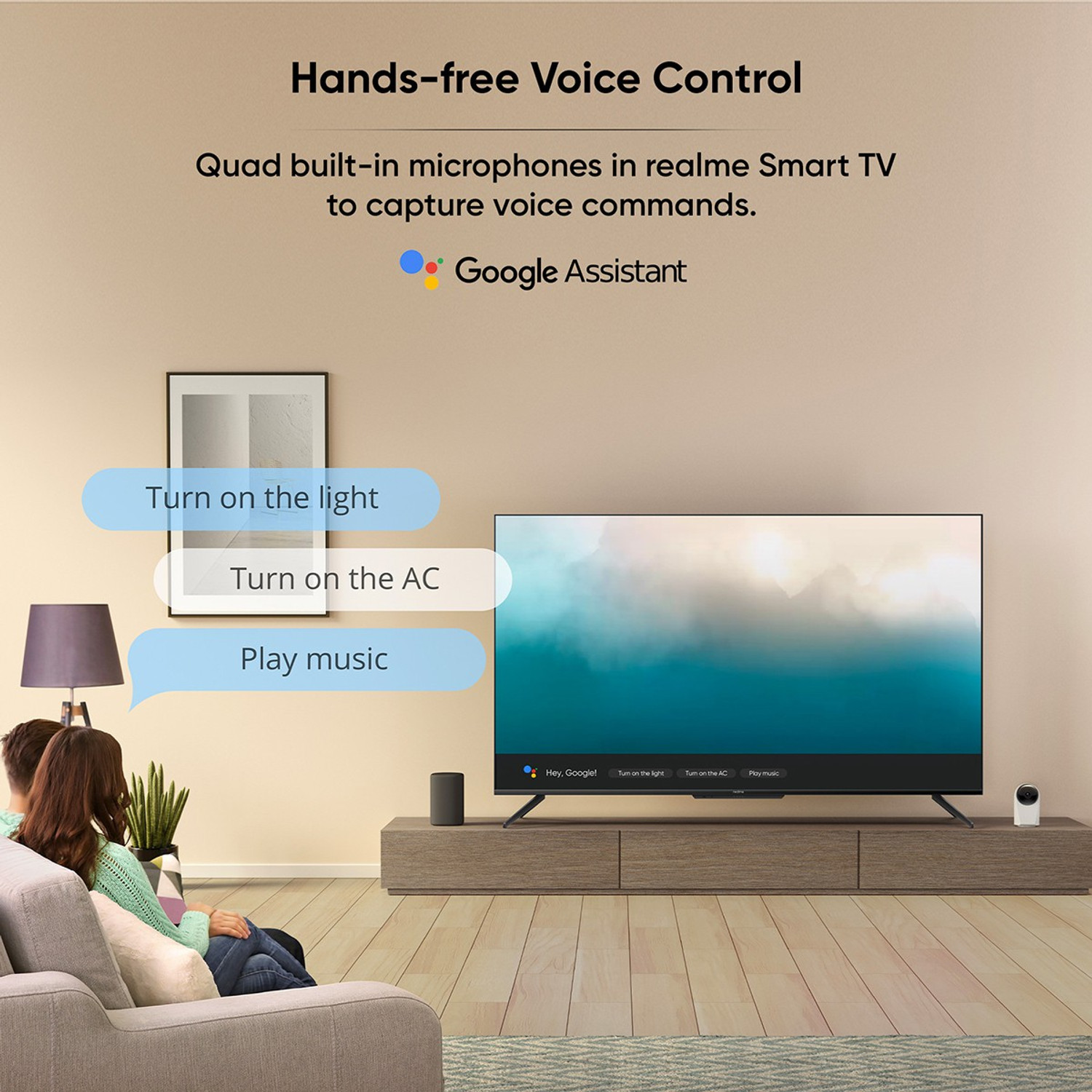 Image of realme 108 cm (43 inch) Ultra HD (4K) LED Smart Android TV with Handsfree Voice Search and Dolby Vision & Atmos (RMV2004)