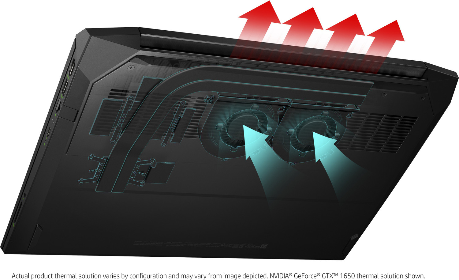 Image of HP Pavilion Gaming AMD Ryzen 7 Octa Core AMD R7-4800H - (16 GB /1 TB HDD /256 GB SSD /Windows 10 Home /4 GB Graphics /NVIDIA GeForce 1650Ti /144 Hz) 15-EC1512AX Gaming Laptop