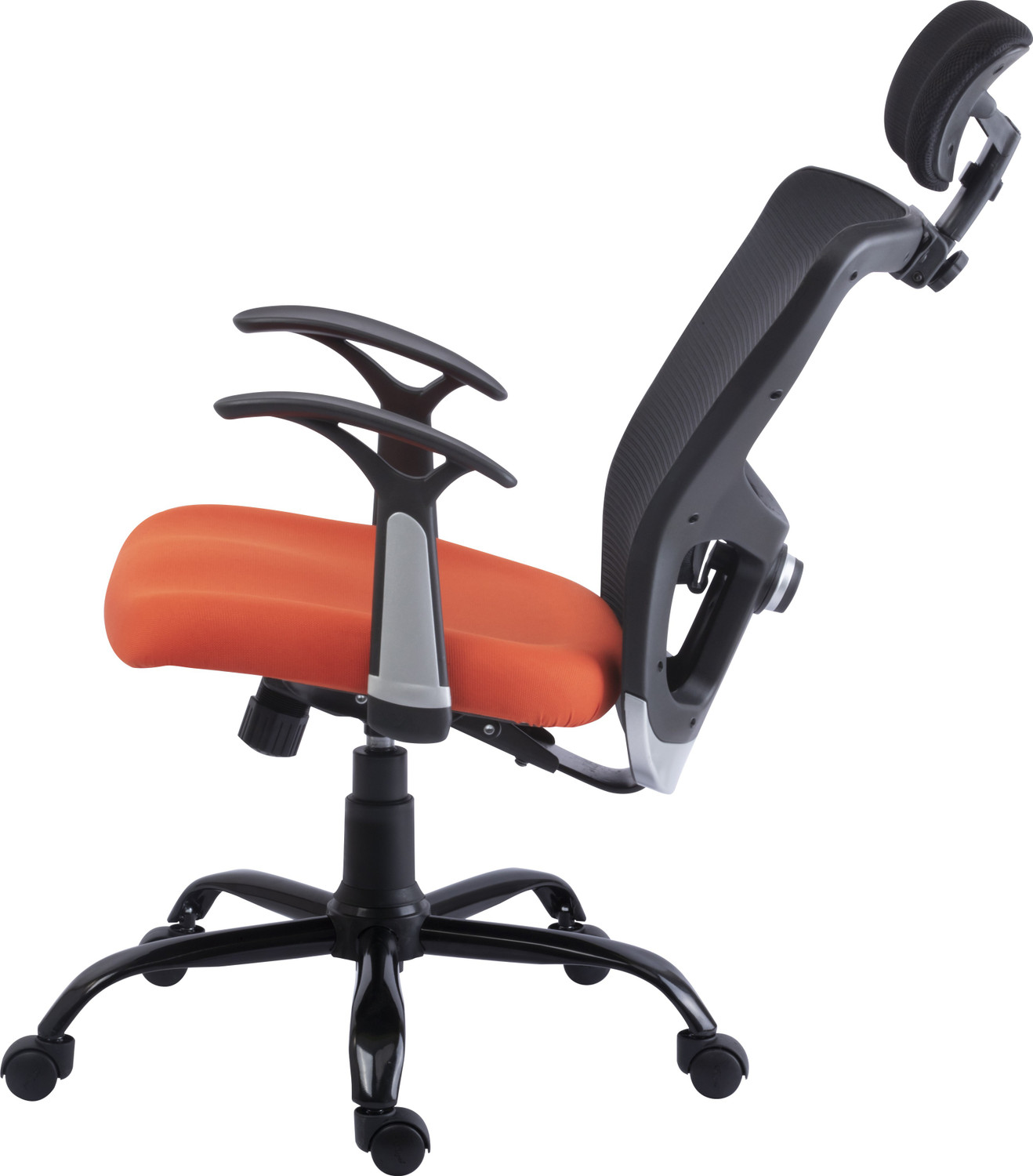 Image of Bluebell POLO Ergonomic high back revolving office | executive | study chair (Orange) Nylon, Mesh Office Executive Chair