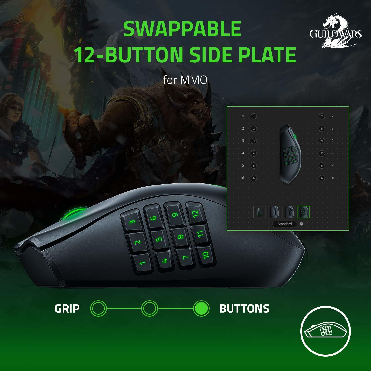 Image of Razer Naga Pro Ambidextrous Optical Gaming Mouse With Bluetooth
