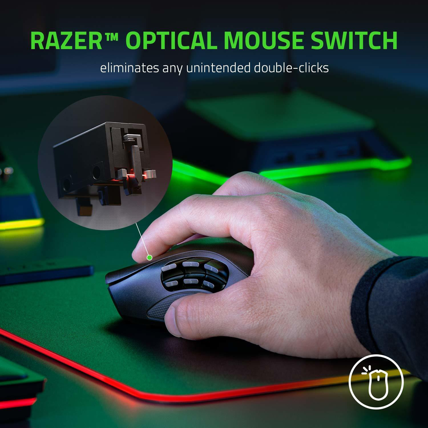 Image of Razer Naga Pro Ambidextrous Optical Gaming Mouse With Bluetooth