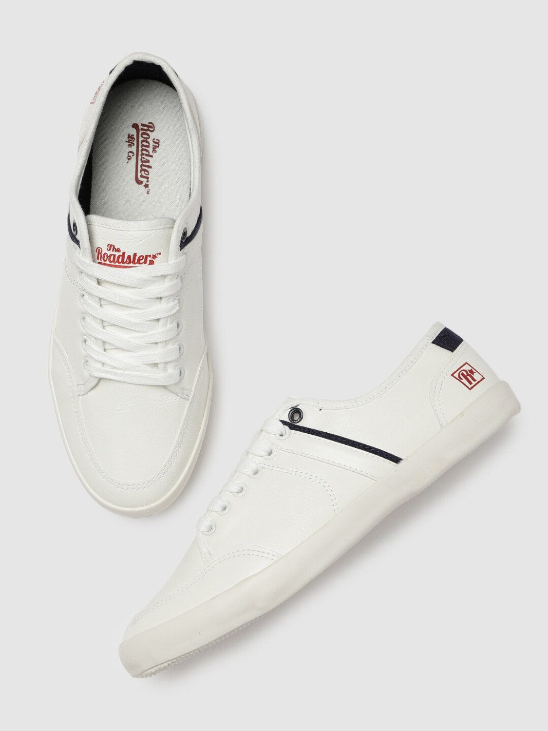 Roadster Men White Sneakers Sneakers For Men White 11 Price History