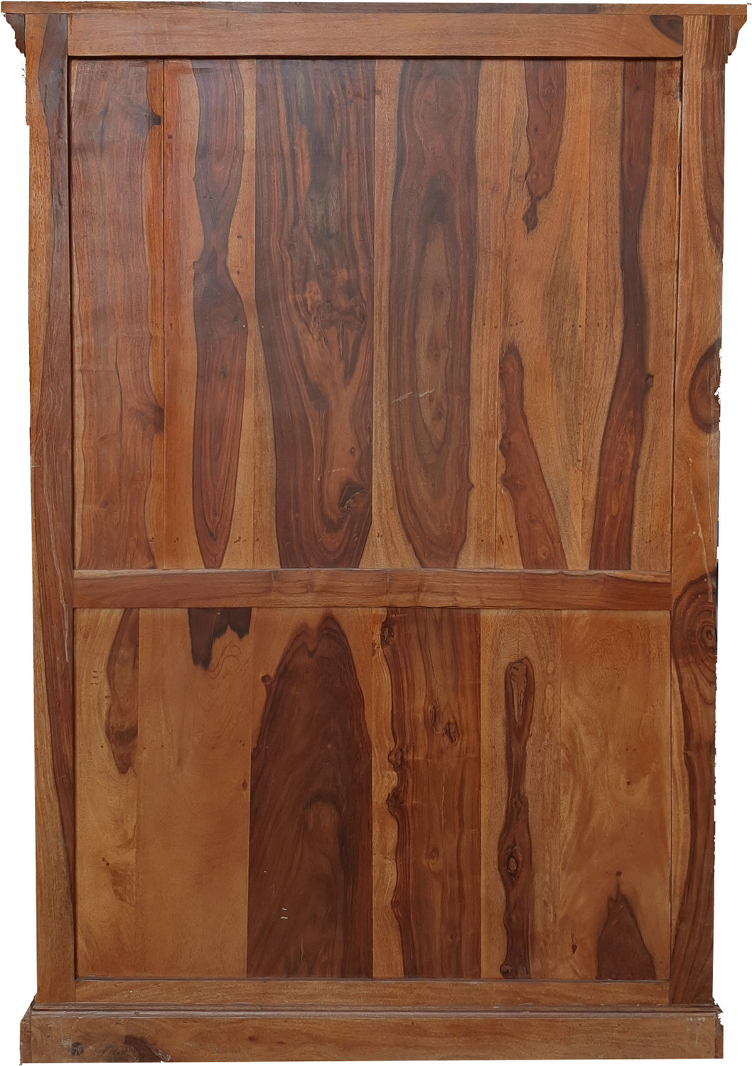 Image of THE ATTIC Solid Wood 2 Door Wardrobe (Finish Color - Honey, Pre-assembled)
