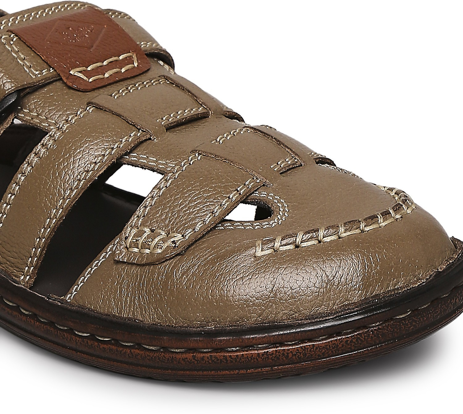 Men's leather sandals and floaters best sale