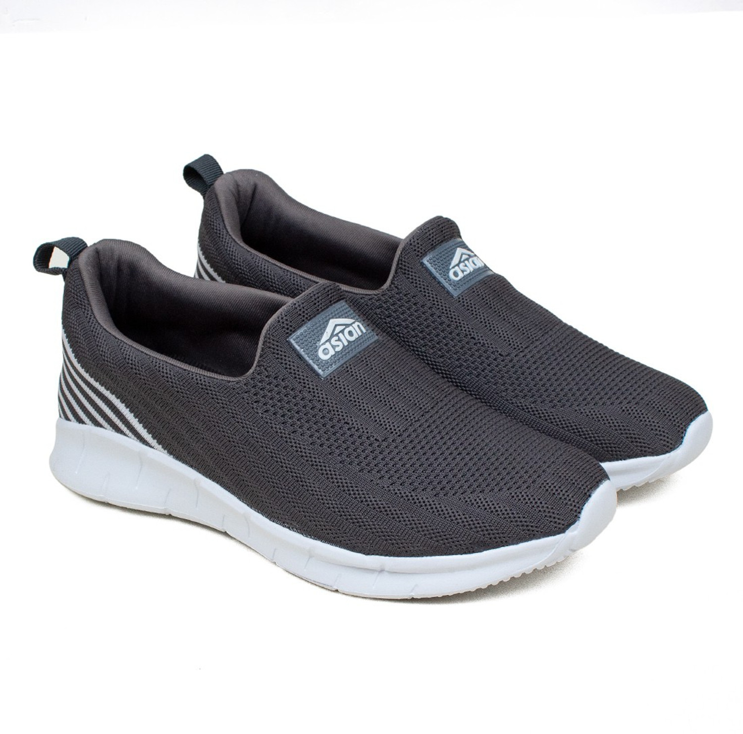 asian Superwalk 04 laceless sports shoes for men Stylish Casual sneakers for men without laces running shoes for boys Slip on grey shoes for running walking gym trekking party
