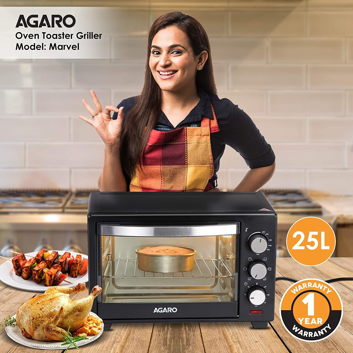 Image of AGARO 25-Litre Oven Toaster Grill (OTG)