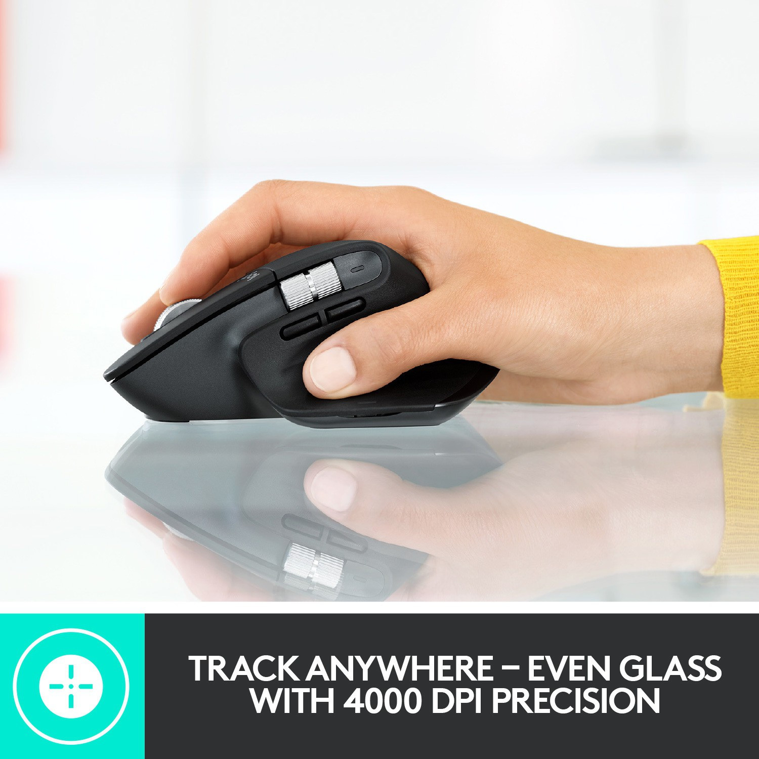 Image of Logitech MX Master 3 / Ultrafast Scrolling, Ergonomic, 4000 Dpi Wireless Ambidextrous Touch Mouse with Bluetooth (2.4GHz Wireless, Matte Black)