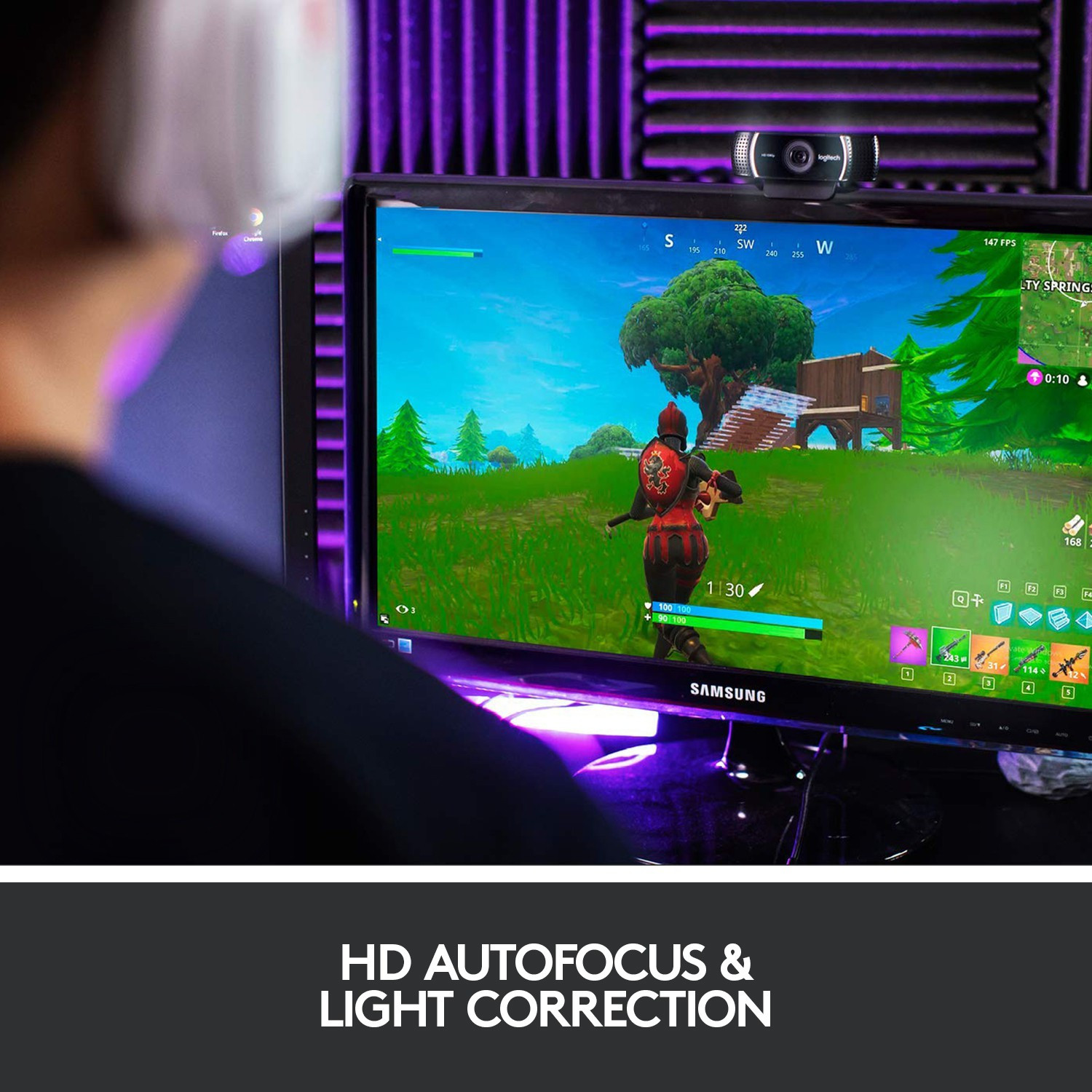 Image of Logitech C922 Pro 0 MP HD Webcam with Built-In Microphone USB Connectivity