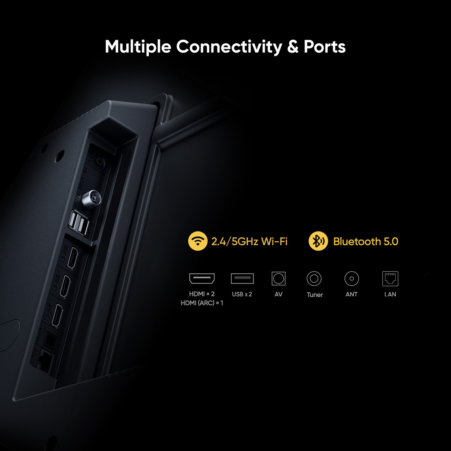 Image of realme 108 cm (43 inch) Ultra HD (4K) LED Smart Android TV with Handsfree Voice Search and Dolby Vision & Atmos (RMV2004)