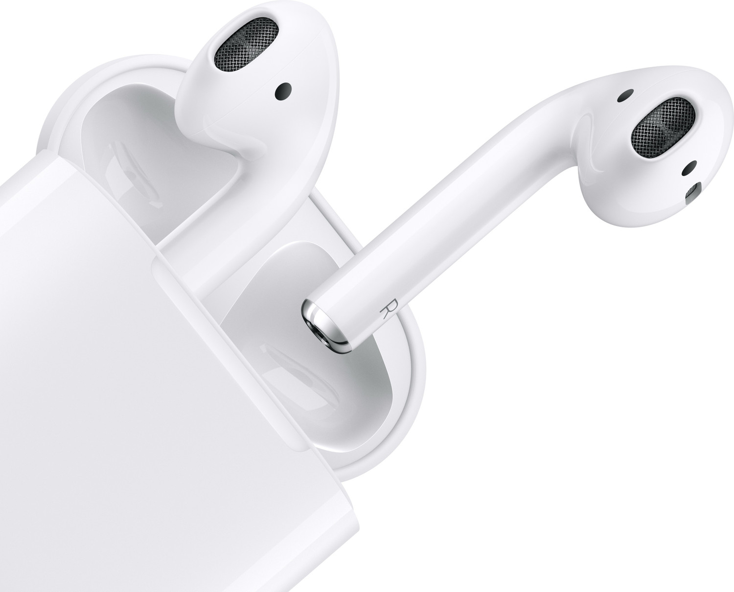 Image of Apple AirPods(2nd gen) with Charging Case Bluetooth Headset with Mic