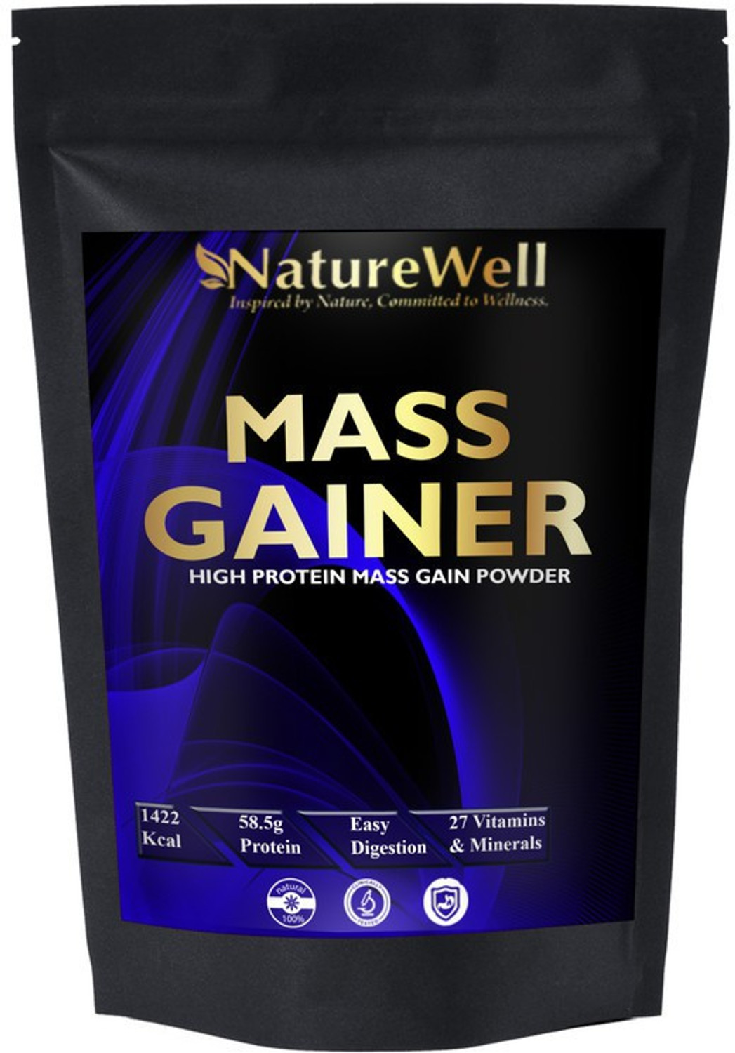Image of Naturewell Real Mass Gainer Weight Gainers /Mass Gainers (Chocolate) MW719 Weight Gainers /Mass Gainers