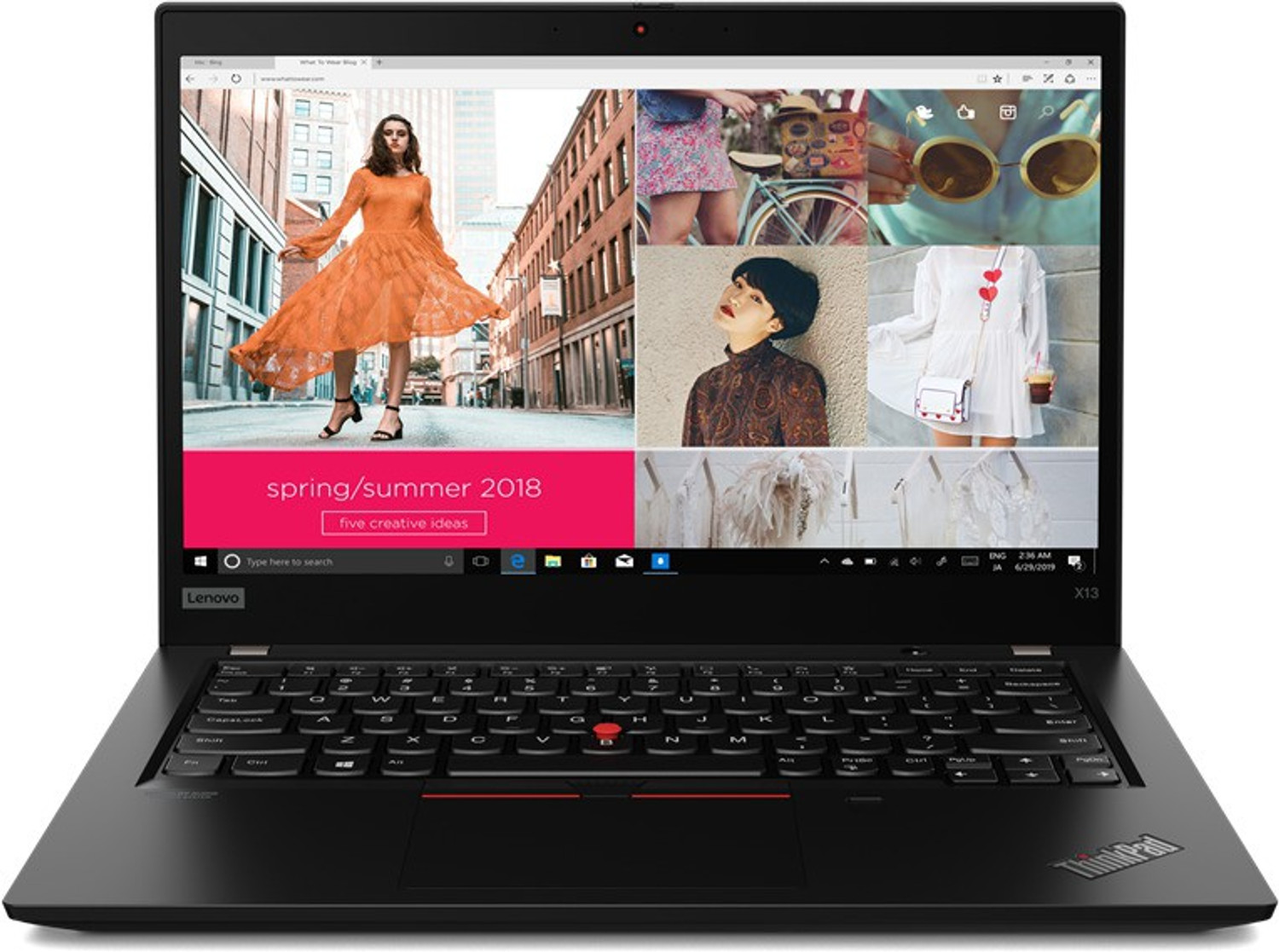Image of Lenovo ThinkPad Intel Core i7 10th Gen 10510U - (16 GB /512 GB SSD /Windows 10 Pro) X13 Thin and Light Laptop