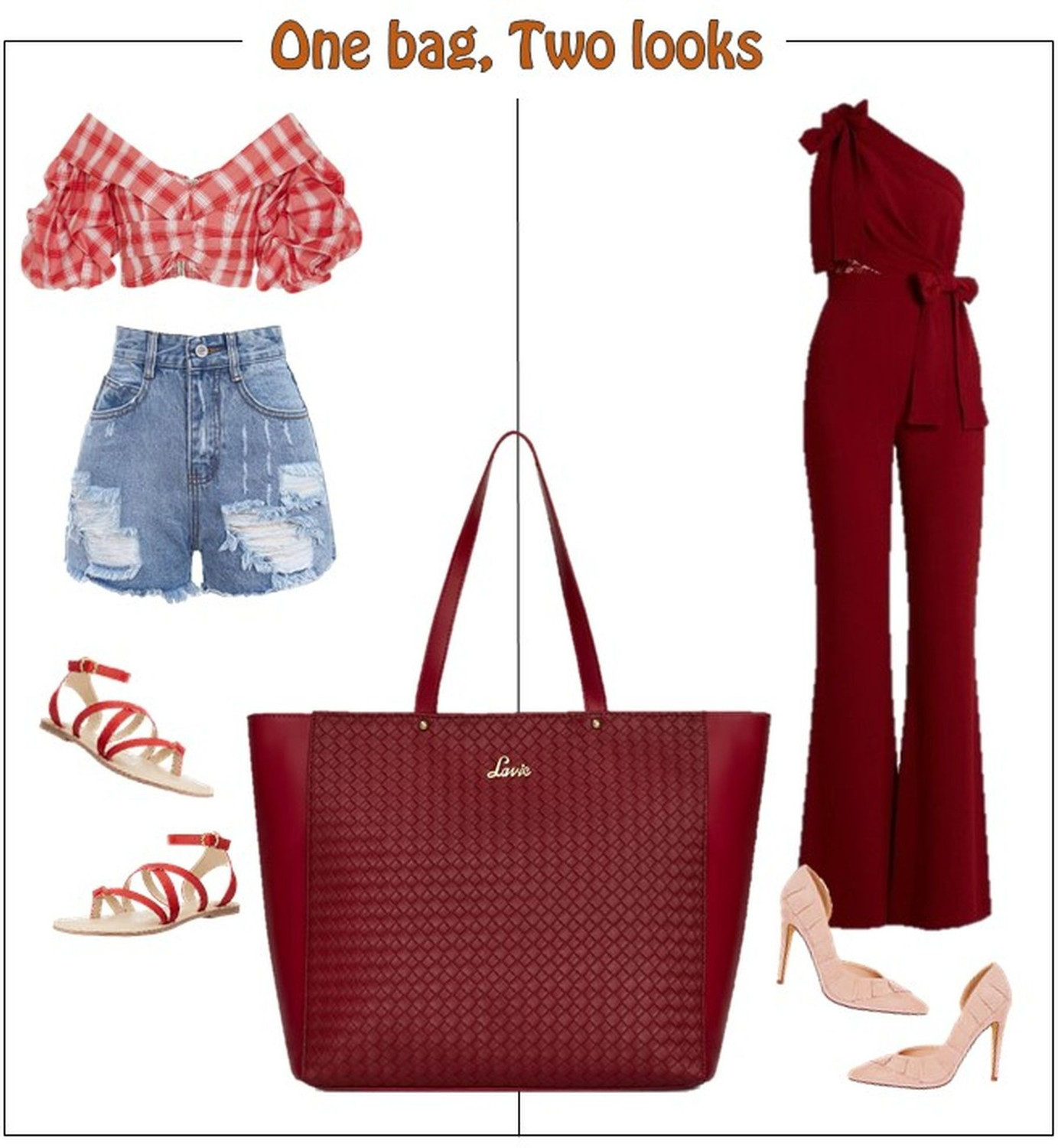 Image of LAVIE Women Red Tote