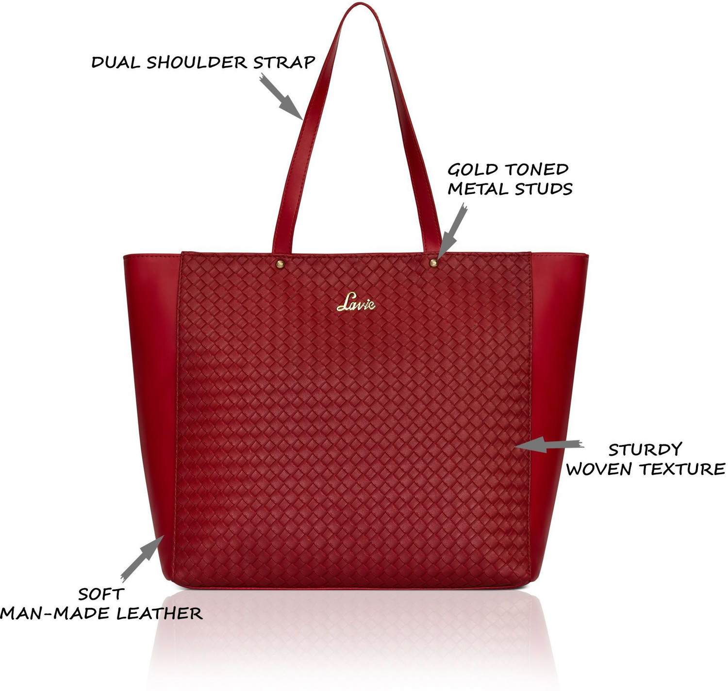 Image of LAVIE Women Red Tote