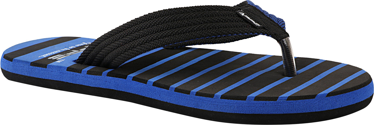 3SIX5 Men Slippers Stylish Branded Flip Flops Black Blue 8