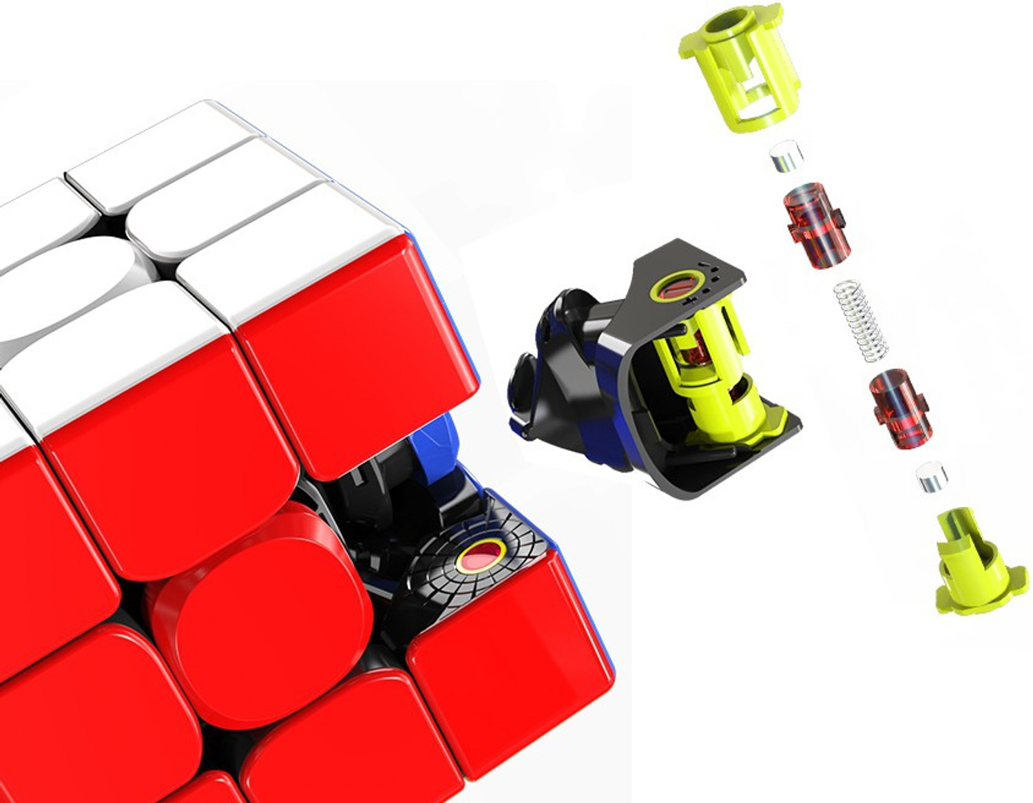 Image of Cubelelo X-Man Tornado v2 3x3 (Magnetic) Speedcube Highspeed Magic Cube Puzzle (1 Pieces)
