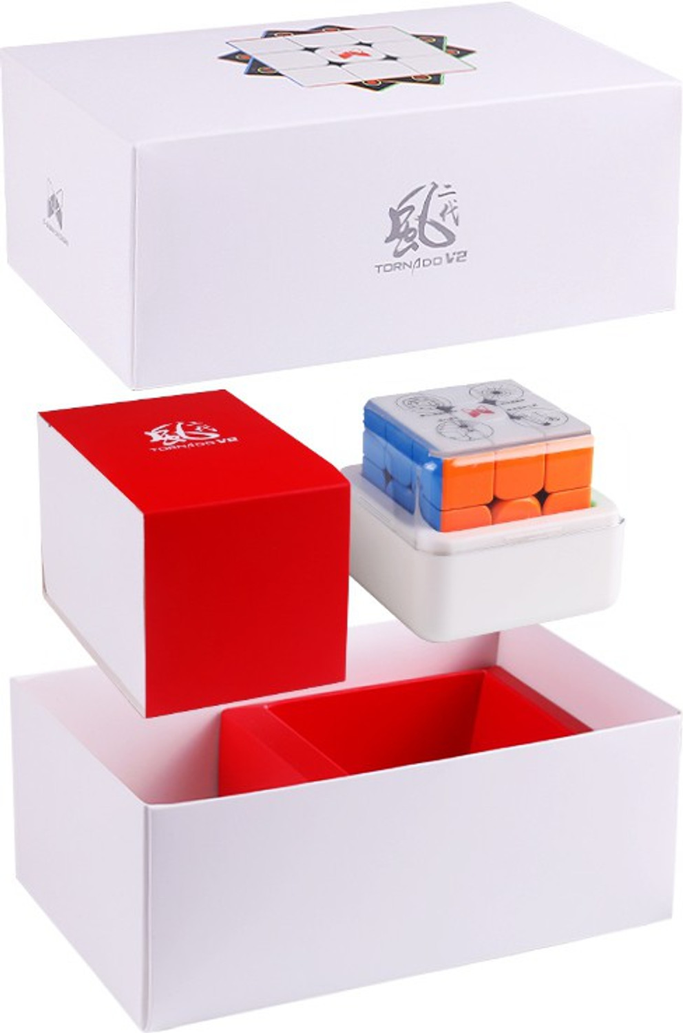 Image of Cubelelo X-Man Tornado v2 3x3 (Magnetic) Speedcube Highspeed Magic Cube Puzzle (1 Pieces)
