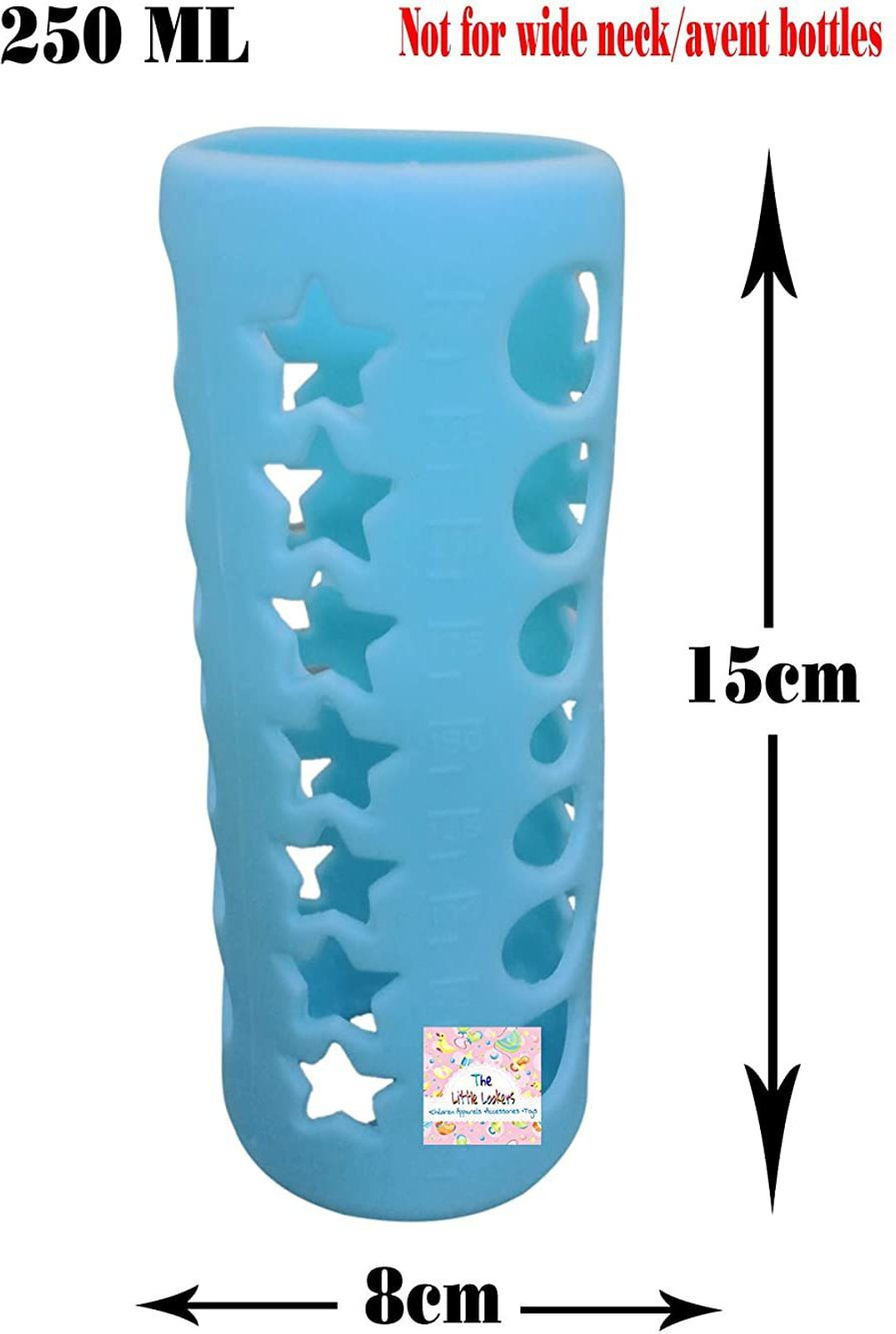 Image of The Little Lookers Baby Feeding Bottle Silicone Warmer Cover /Sleeve Holder /Insulated Protection for Newborns /Infants /Babies (Pack of 2) (Pink & Blue, 240 ML) (Pink, Blue)