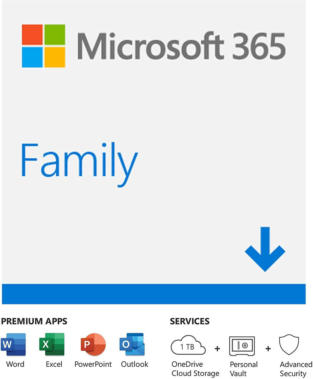 Image of MICROSOFT 365 Family 12-Month Subscription, 6 people | Premium Office apps | 1TB OneDrive cloud storage | Windows /Mac(Email Delivery - No CD) (1 Year)