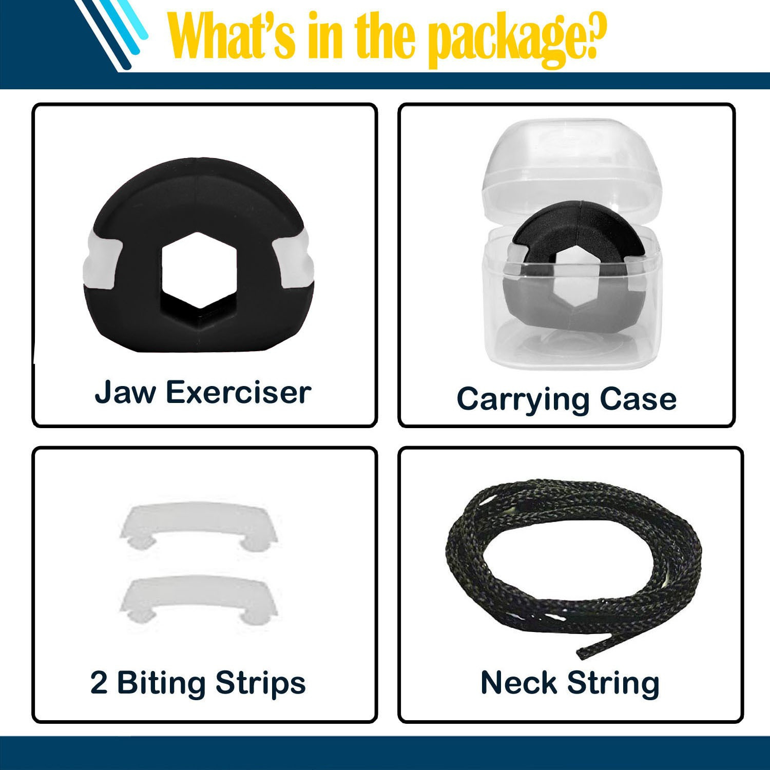 Image of tekme Jaw exerciser for Intermediate 40-LBS define your jawline, Slim & tone your face, Look younger & healthier with Neck rope Jawline(With Accessories) Massager