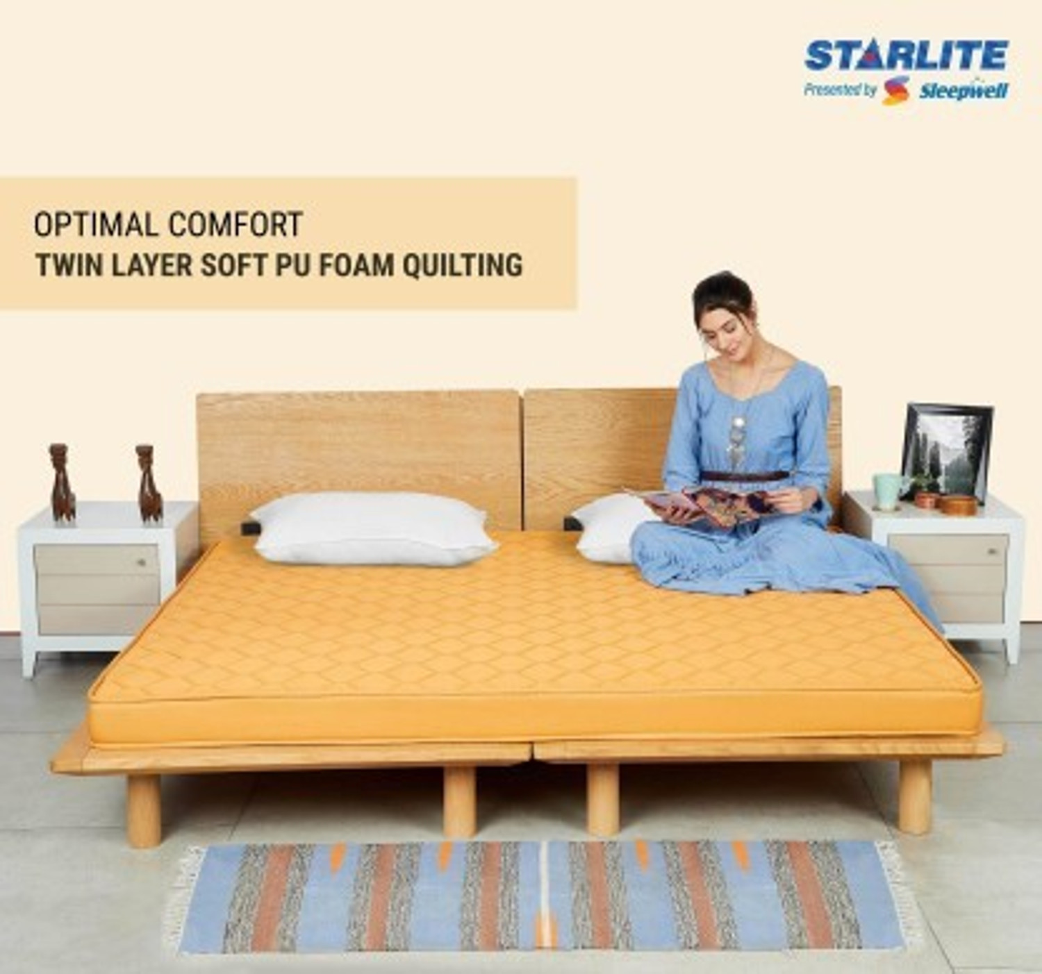 Image of Starlite Splendors Discover By Matress Firm PUF 5 inch Double PU Foam Mattress