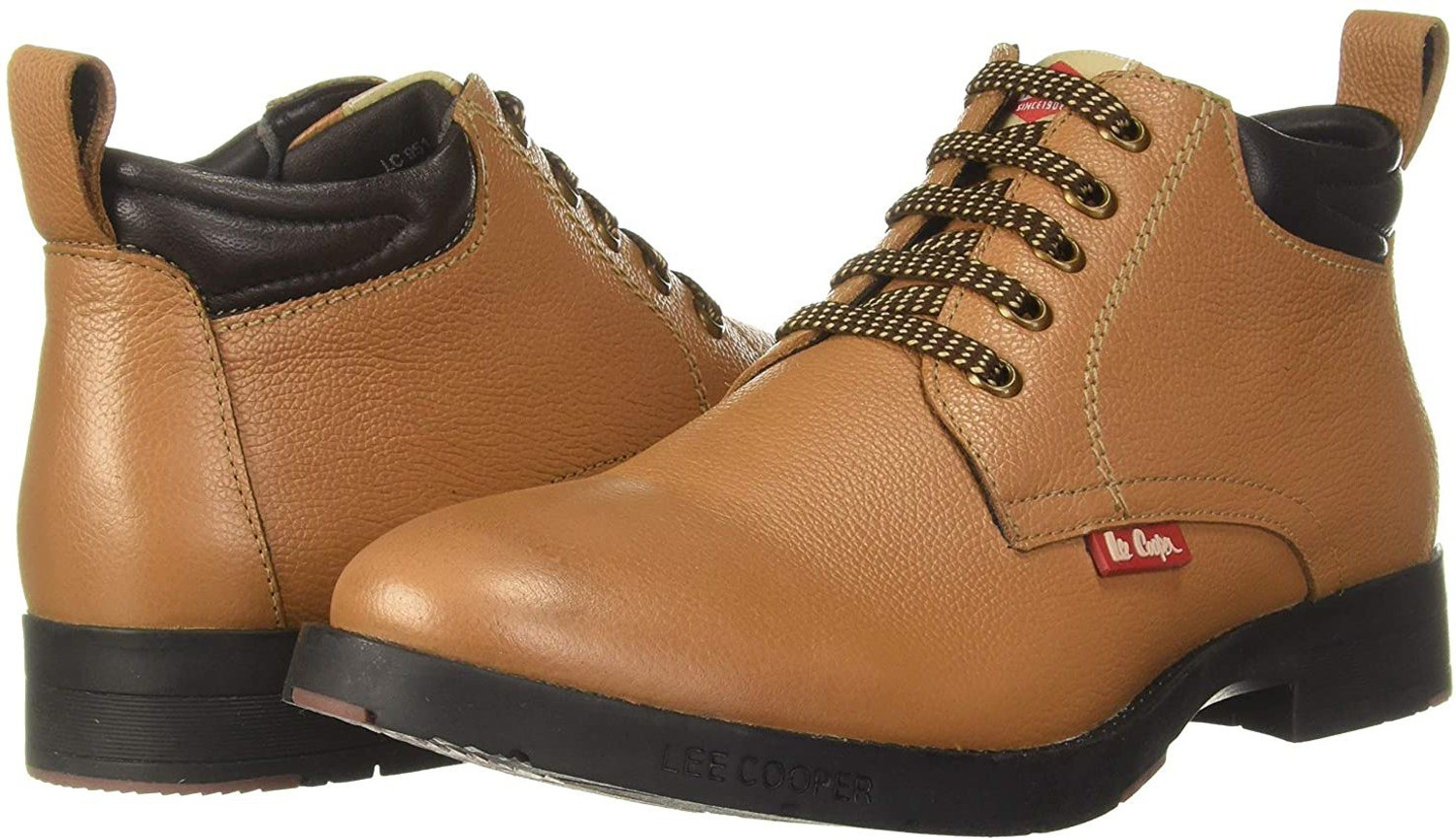 Lee cooper tan hotsell boots