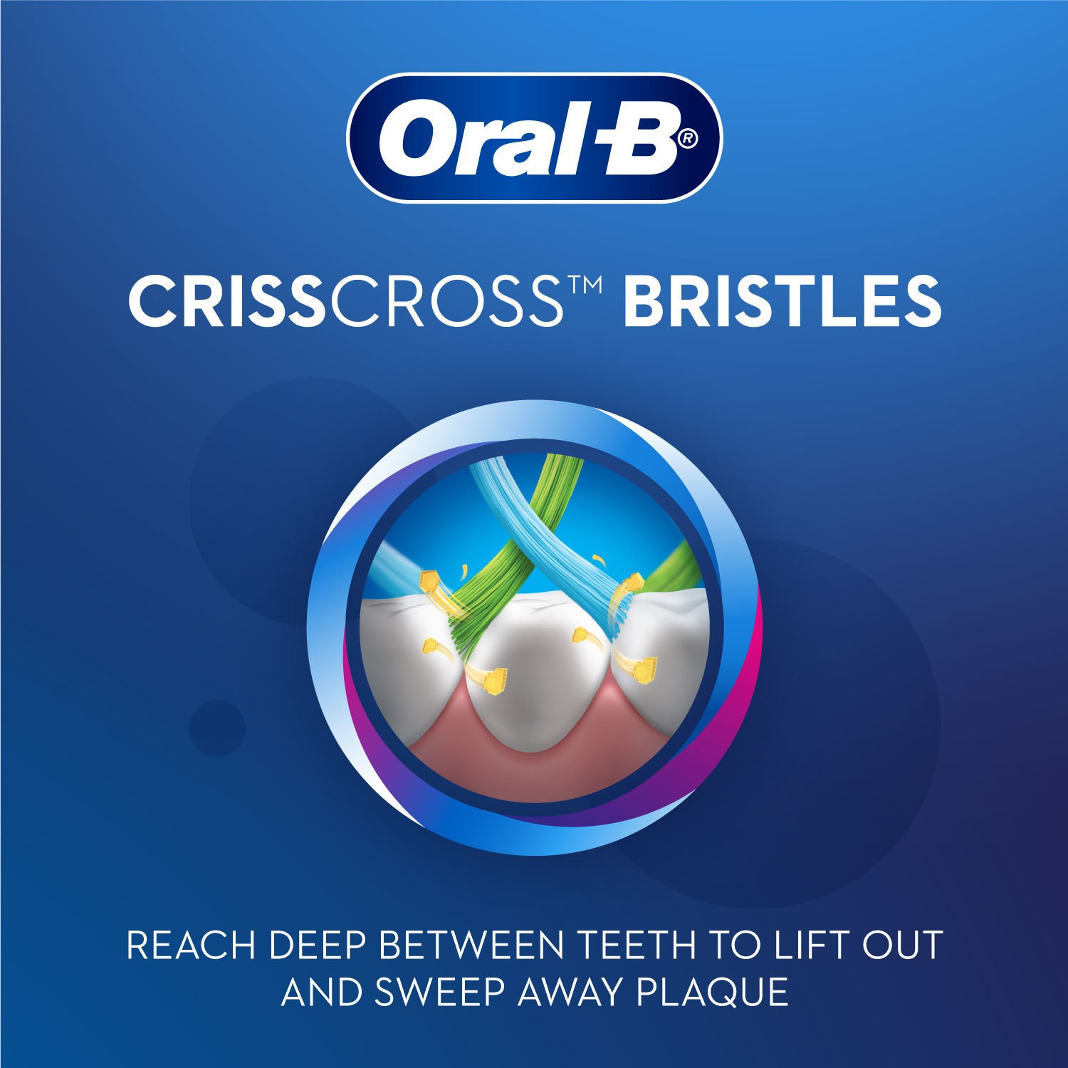 Image of Oral-B Crisscross Deep Clean, Family value pack of 4 Medium Toothbrush
