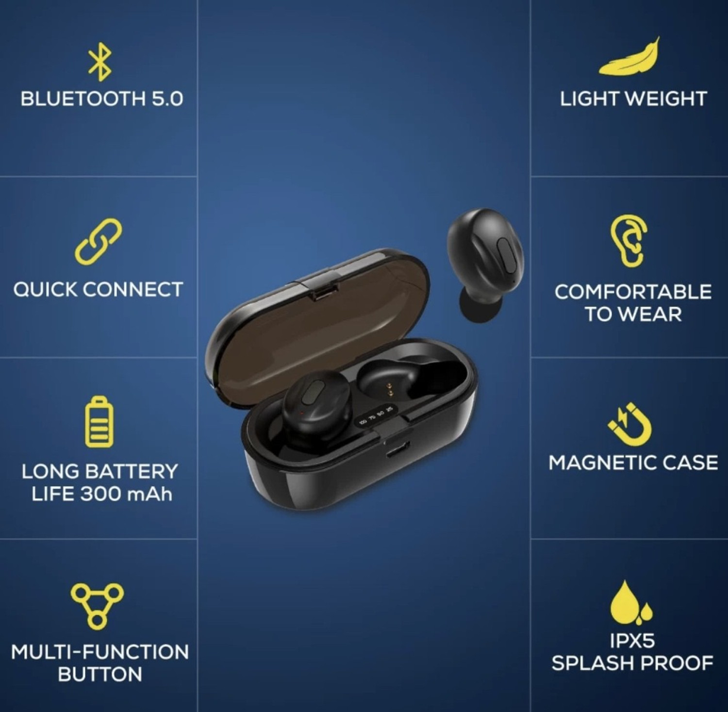 Image of fiado XG-13 BLUETOOTH 5.0 TWS EARPODS Bluetooth