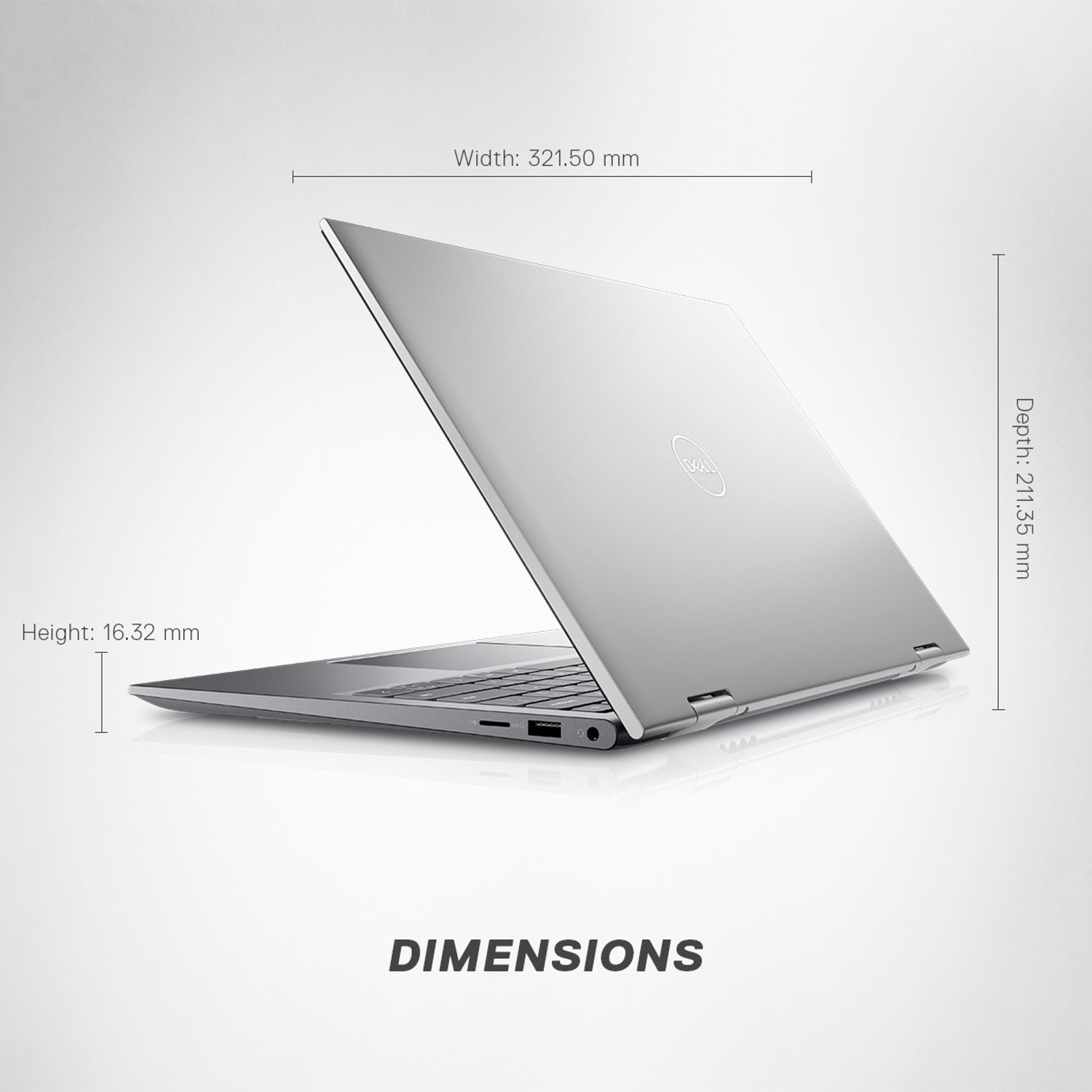 Image of DELL Inspiron Intel Core i5 11th Gen 1155G7 - (16 GB /512 GB SSD /Windows 10) Inspiron 5410 2 in 1 Laptop