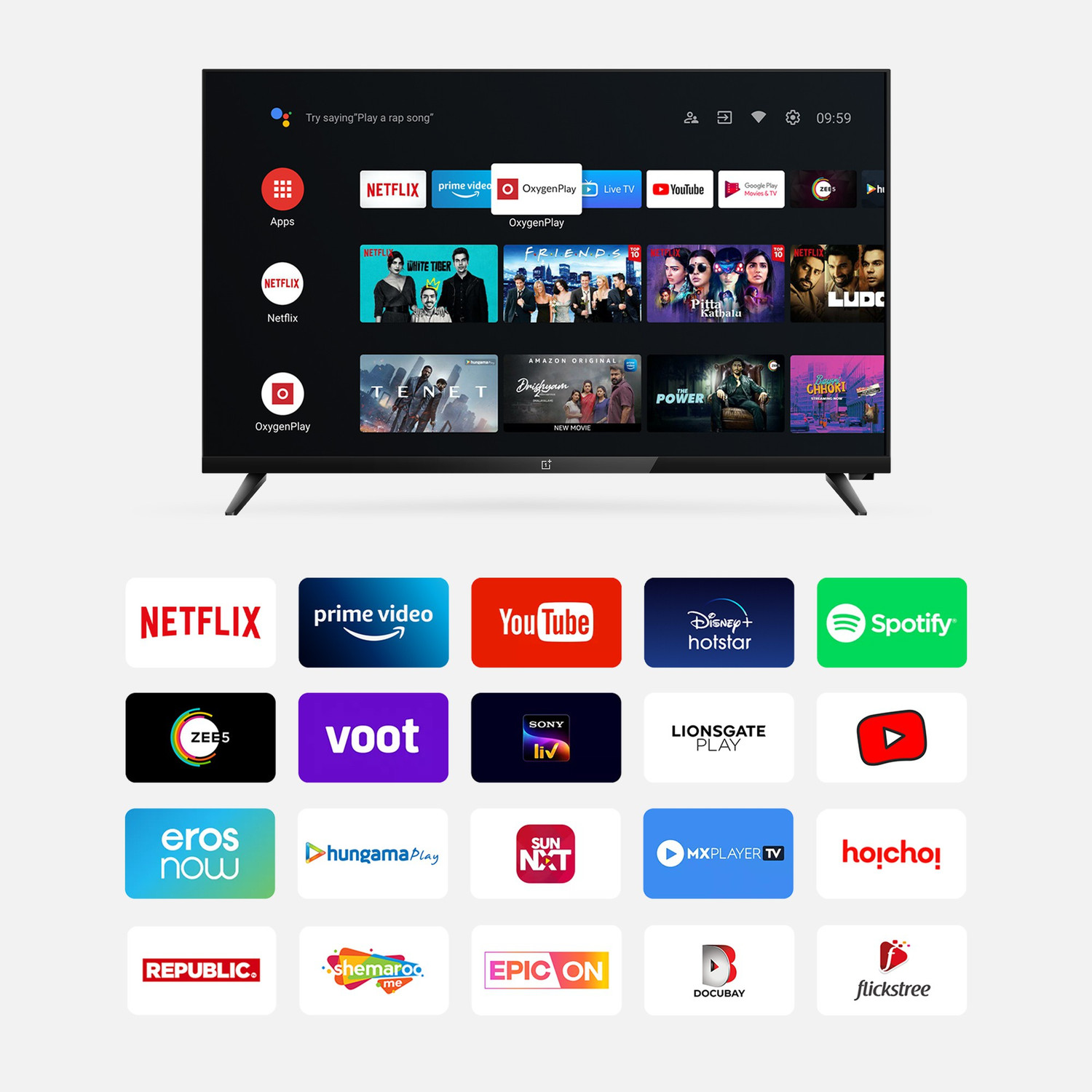 Image of OnePlus Y1 80 cm (32 inch) HD Ready LED Smart Android TV with Dolby Audio