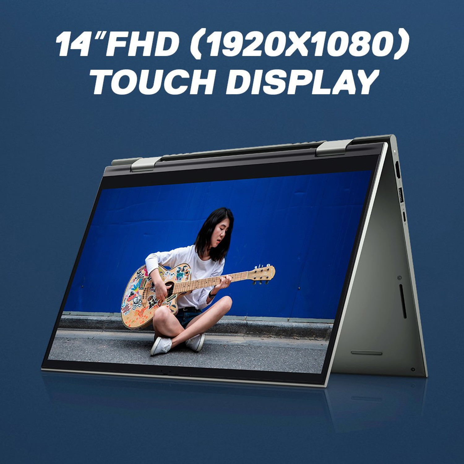 Image of DELL Inspiron AMD Ryzen 5 Hexa Core 5500U - (8 GB /512 GB SSD /Windows 10) Inspiron 7415 2 in 1 Laptop